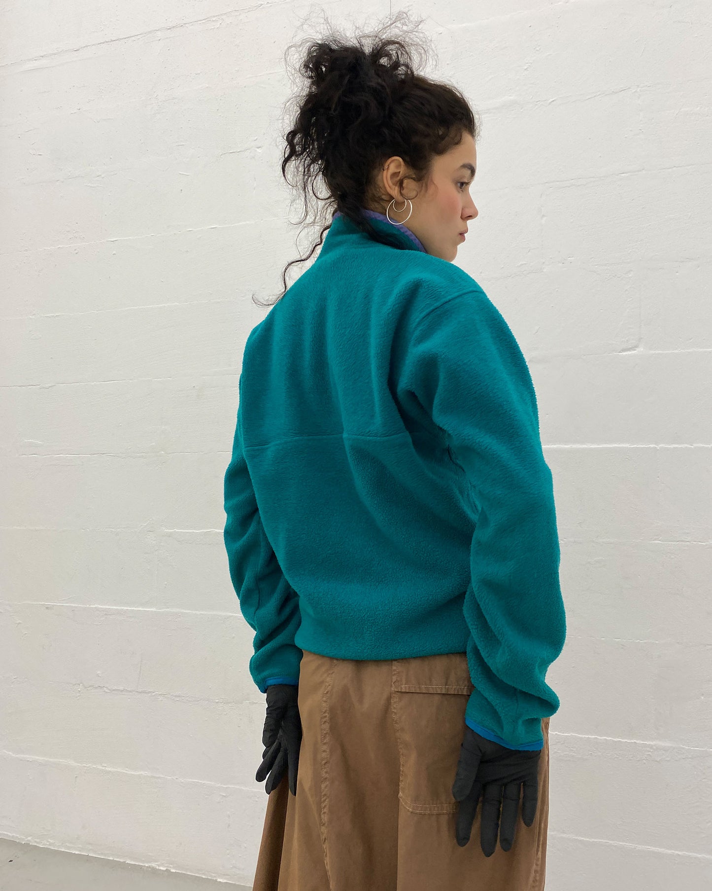 Patagonia 1990s Fleece Sweater Teal Green