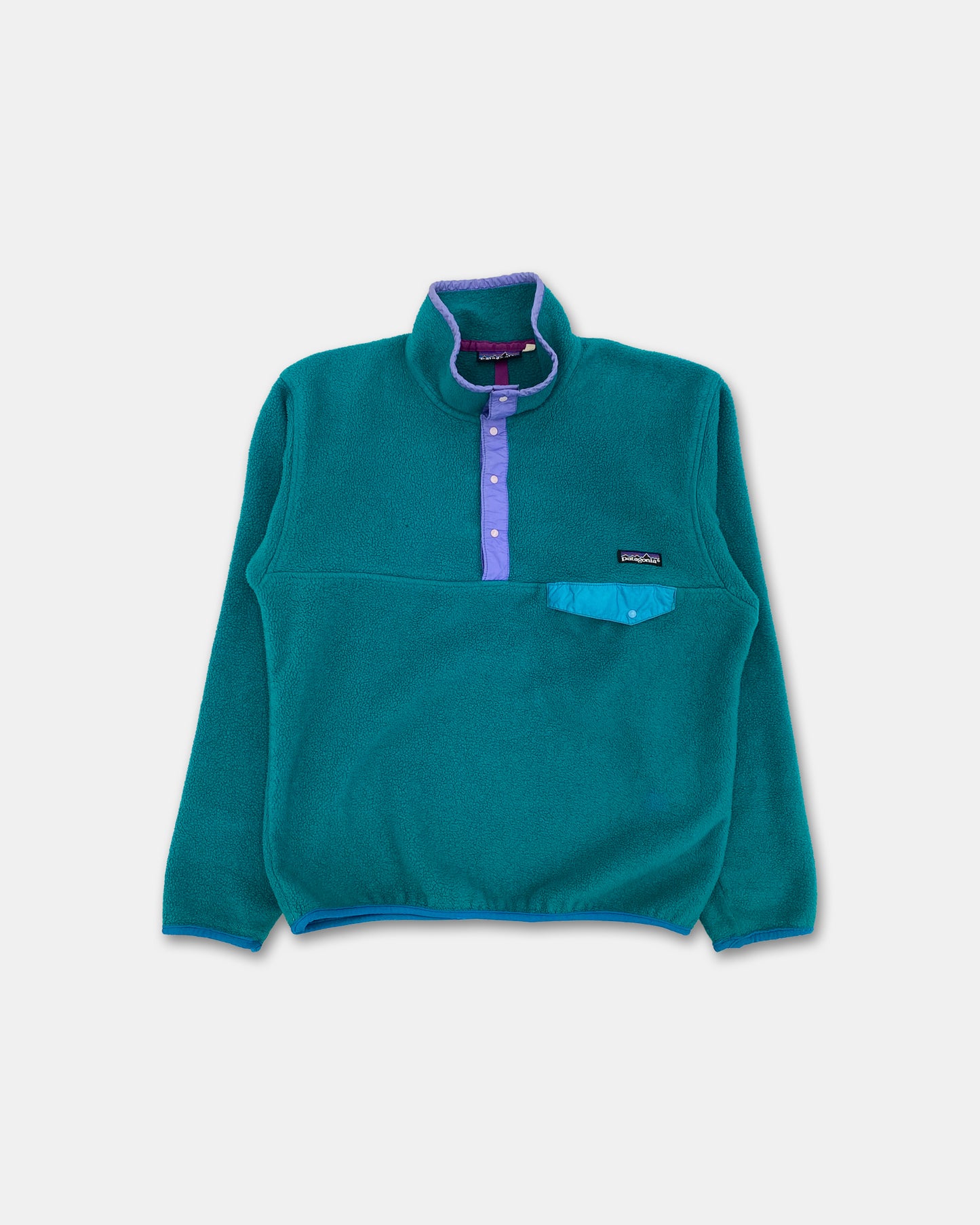 Patagonia 1990s Fleece Sweater Teal Green