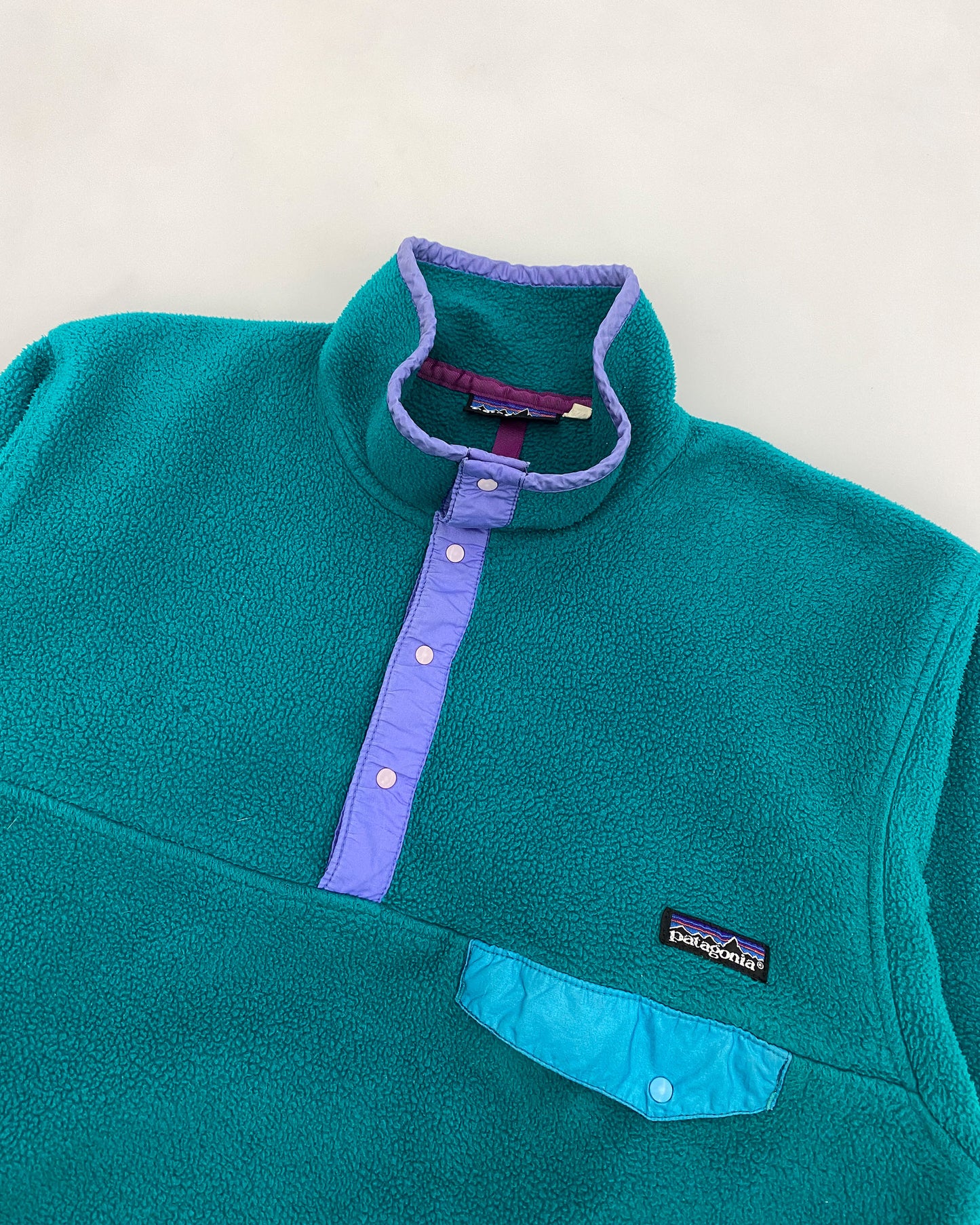 Patagonia 1990s Fleece Sweater Teal Green
