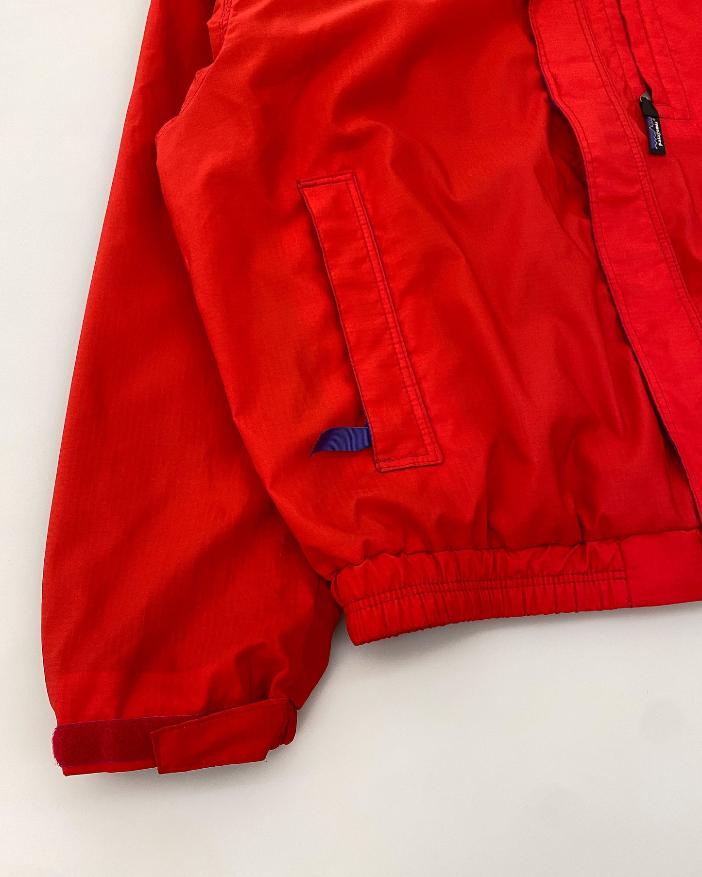 Patagonia SS1993 Made in USA Ripstop-Kapuzenjacke Rot 