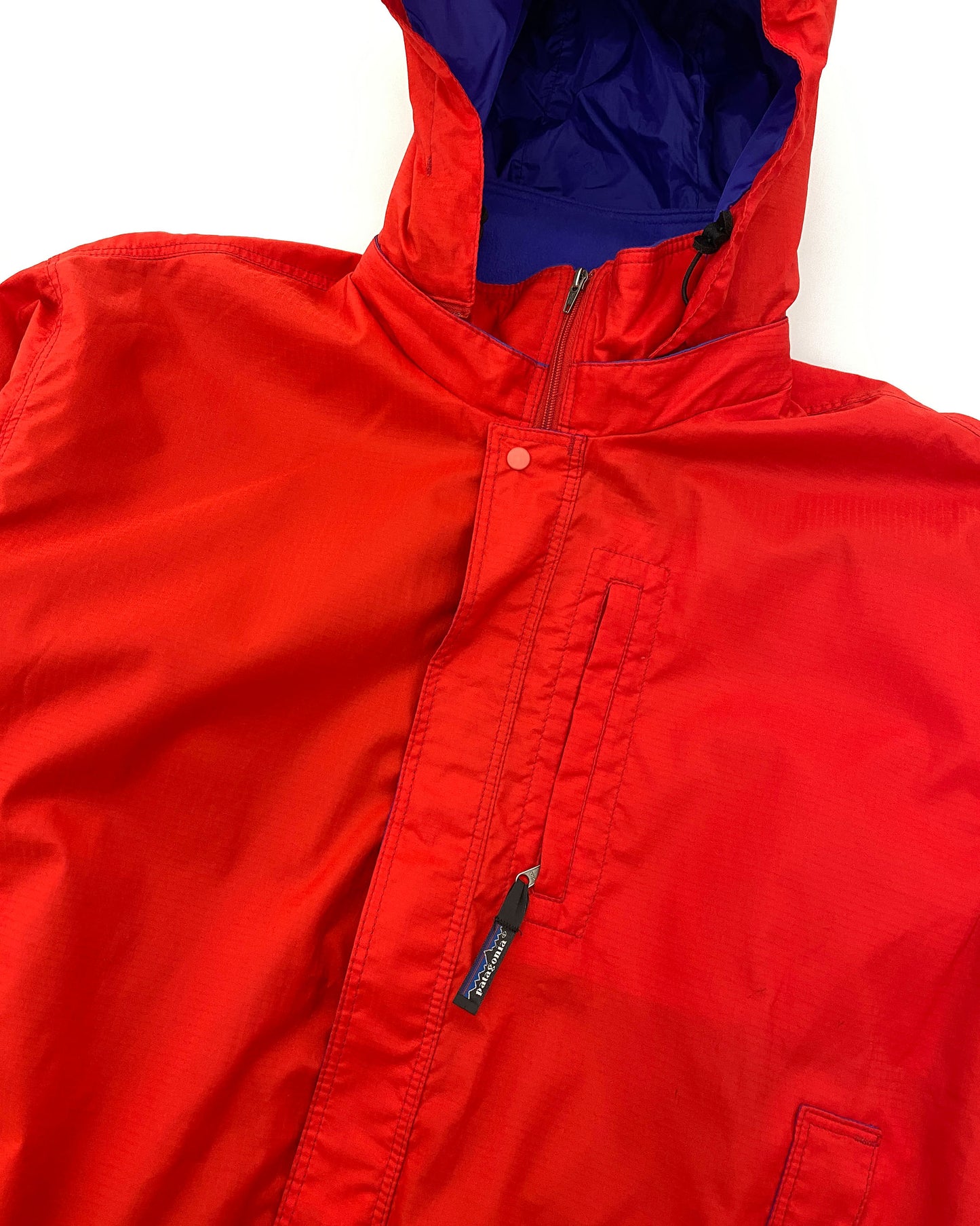 Patagonia SS1993 Made in USA Ripstop Hooded Jacket Red