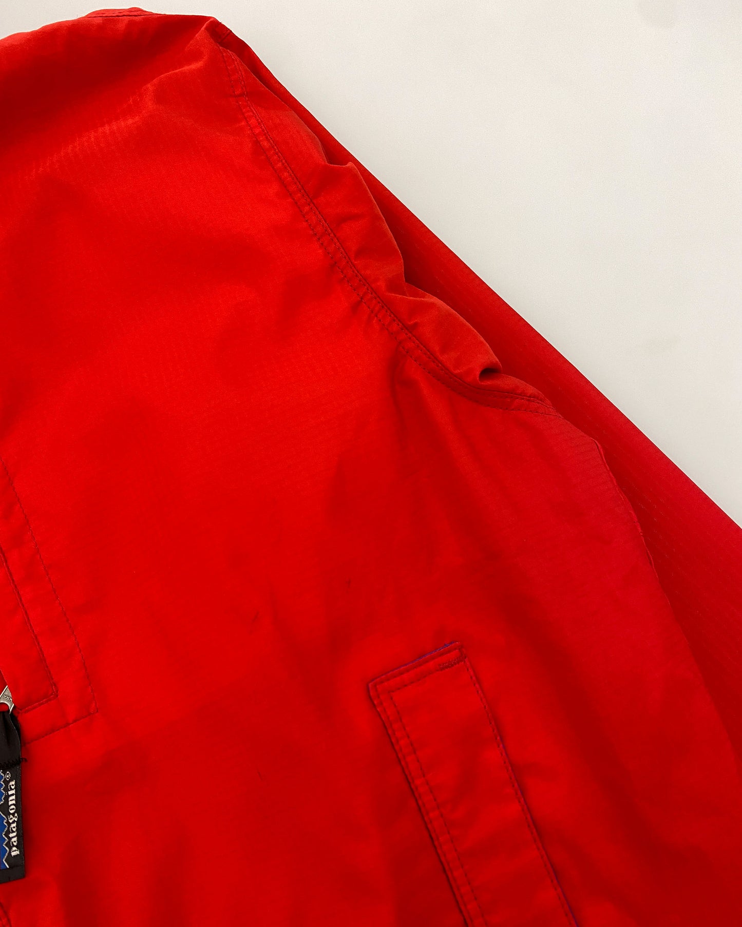 Patagonia SS1993 Made in USA Ripstop Hooded Jacket Red