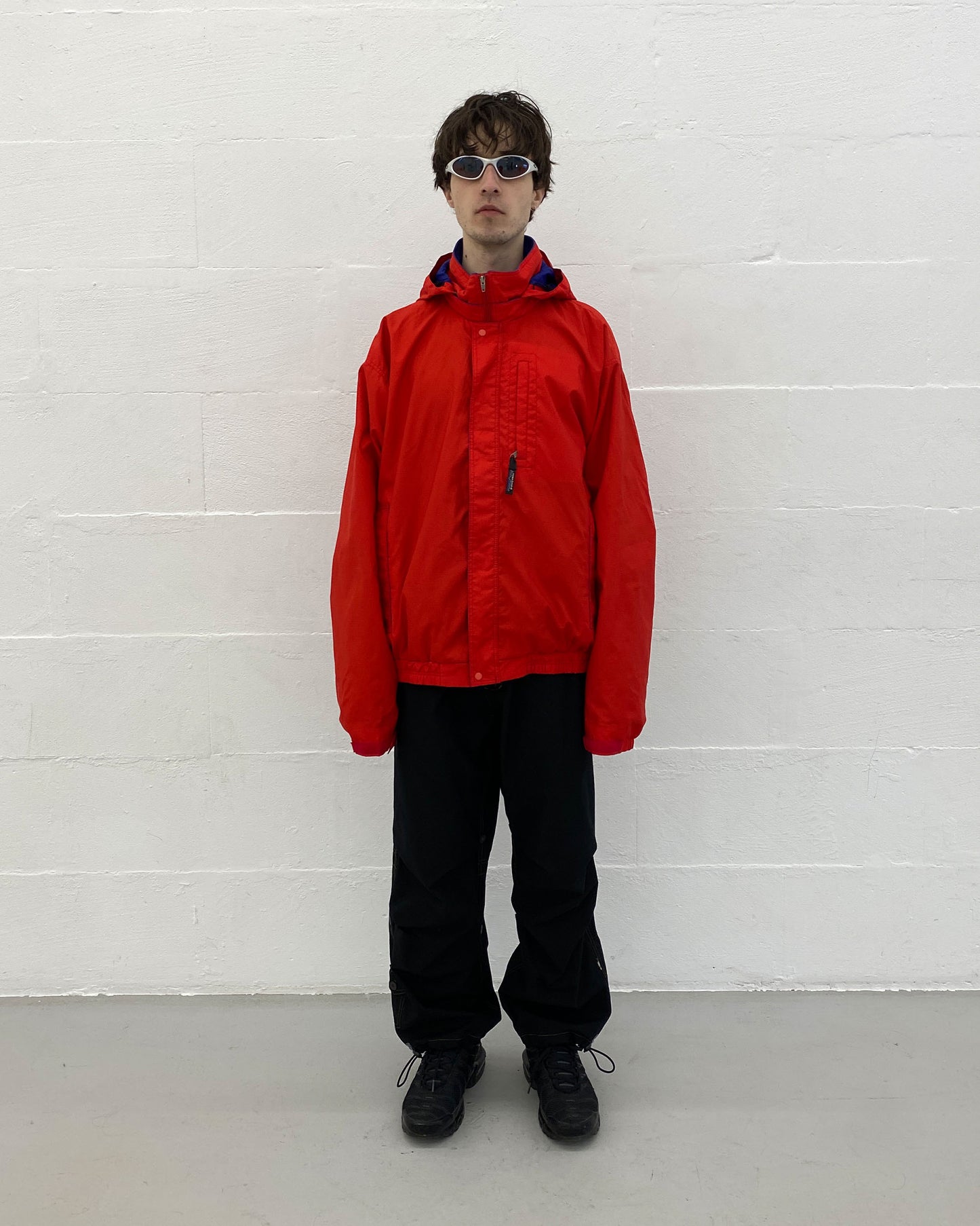 Patagonia SS1993 Made in USA Ripstop Hooded Jacket Red