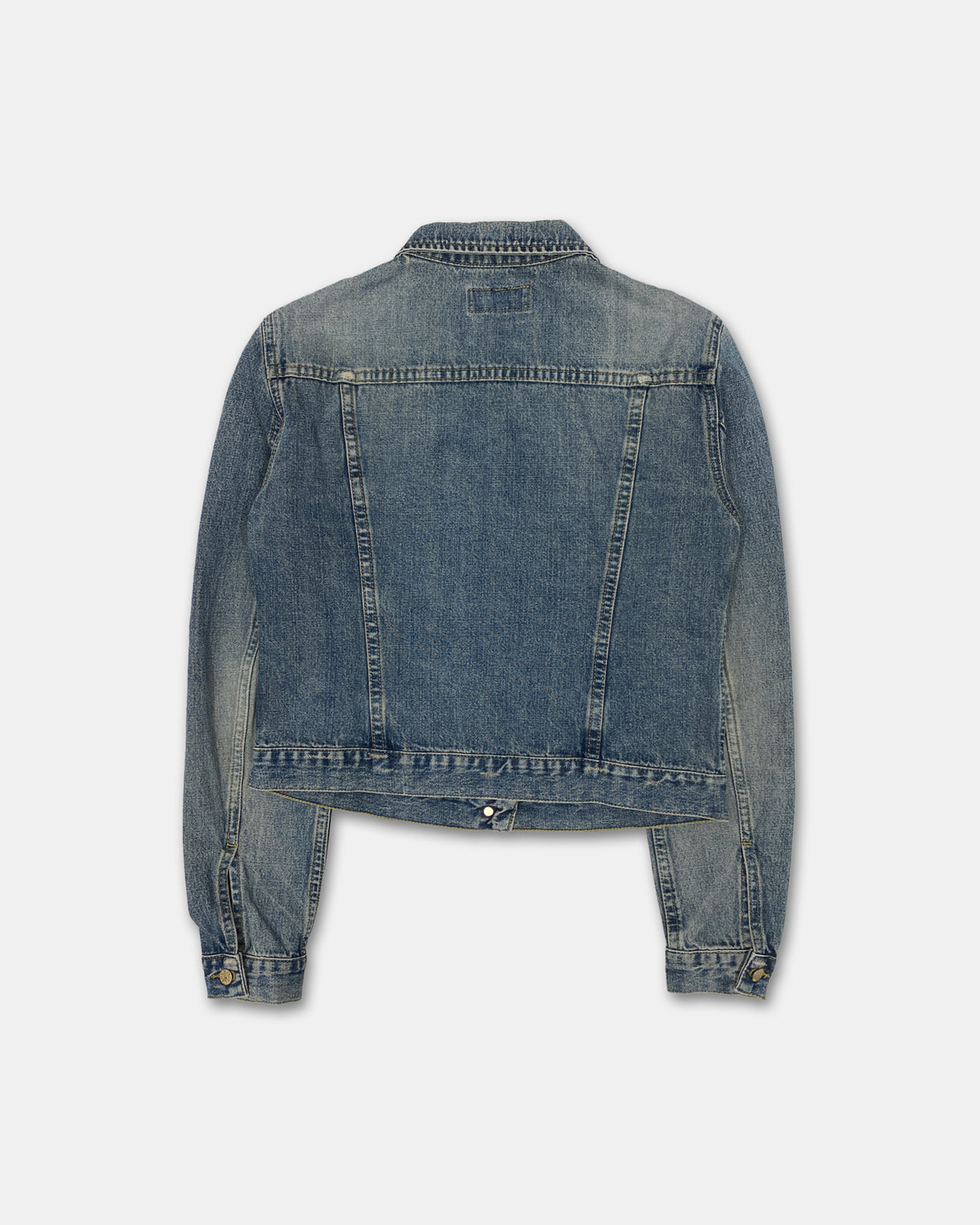 Patrizia Pepe 2000s Classic Denim Jacket Blue