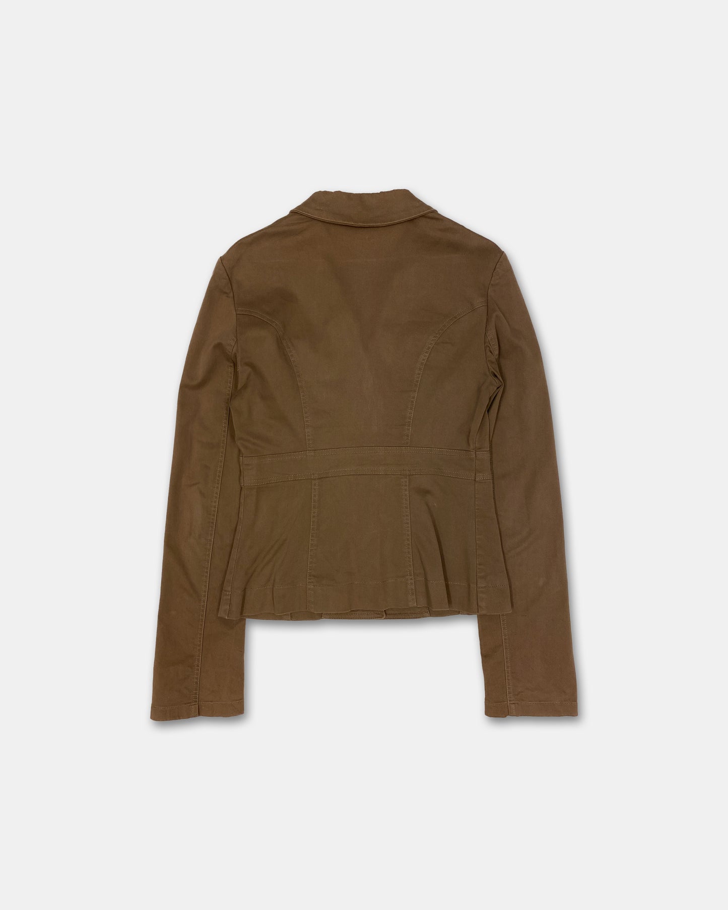 Patrizia Pepe 1990s Safari Jacket Brown