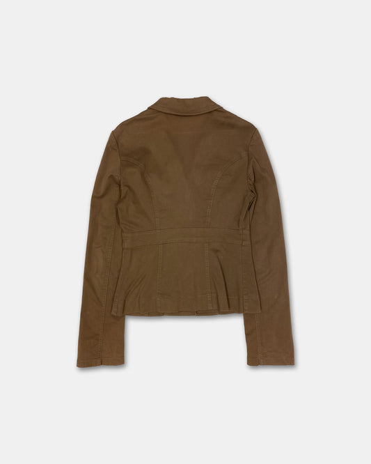 Patrizia Pepe 1990s Safari Jacket Brown