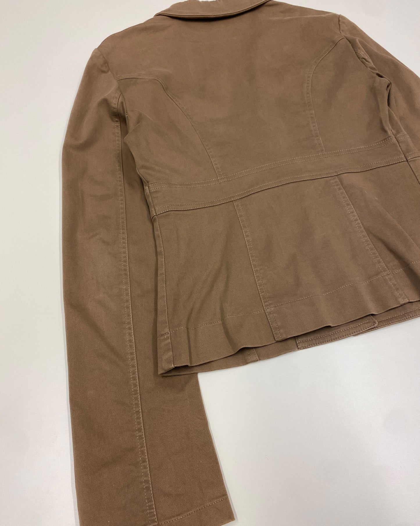 Patrizia Pepe 1990s Safari Jacket Brown