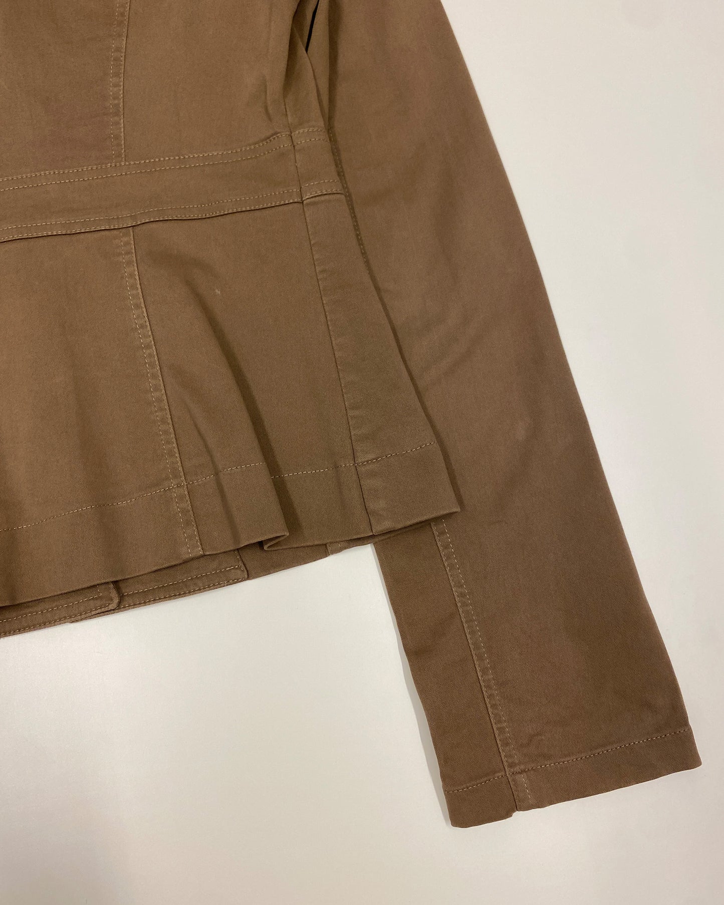 Patrizia Pepe 1990s Safari Jacket Brown