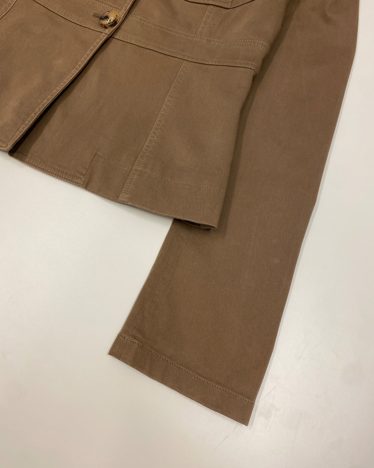 Patrizia Pepe 1990s Safari Jacket Brown