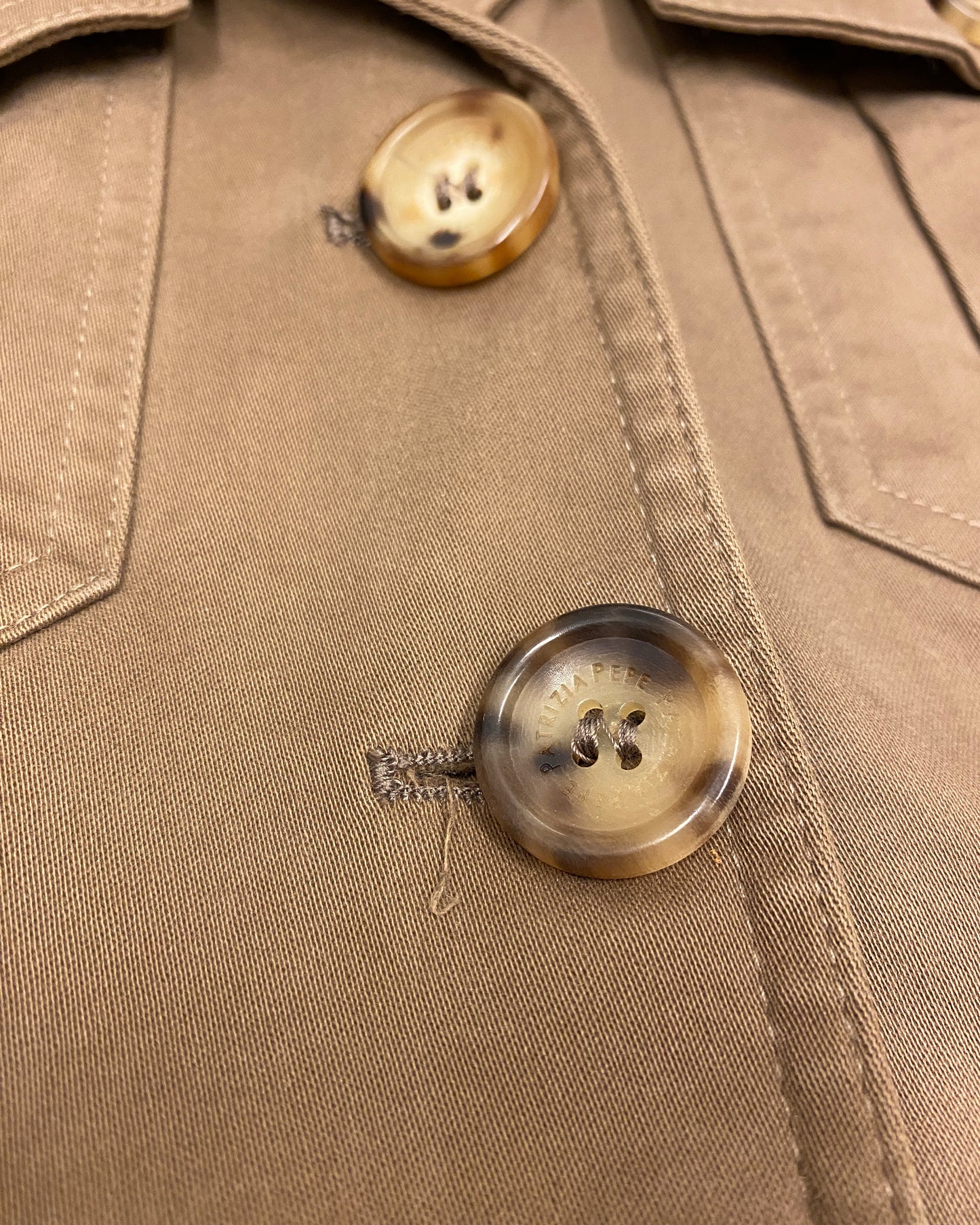 Patrizia Pepe 1990s Safari Jacket Brown