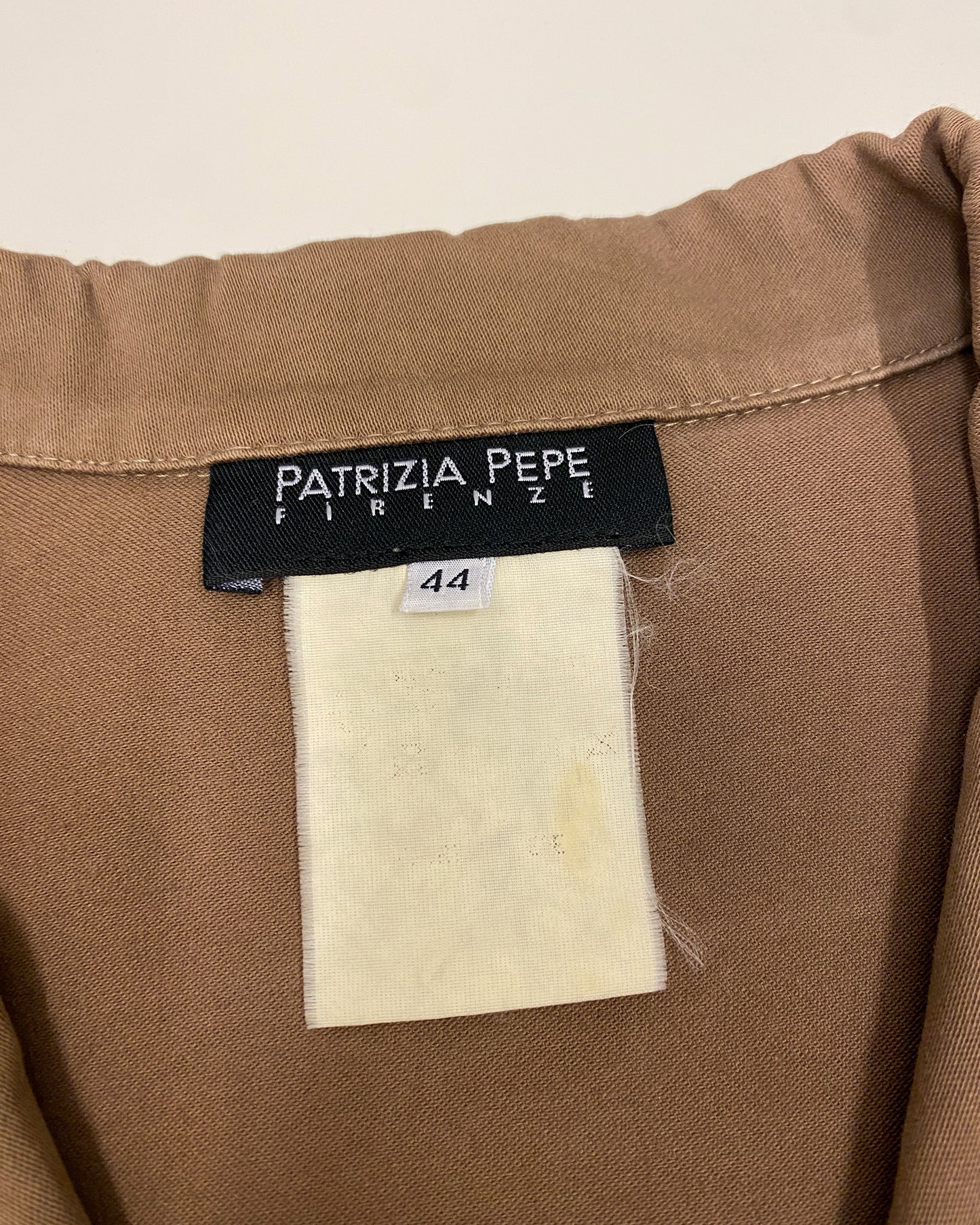 Patrizia Pepe 1990s Safari Jacket Brown
