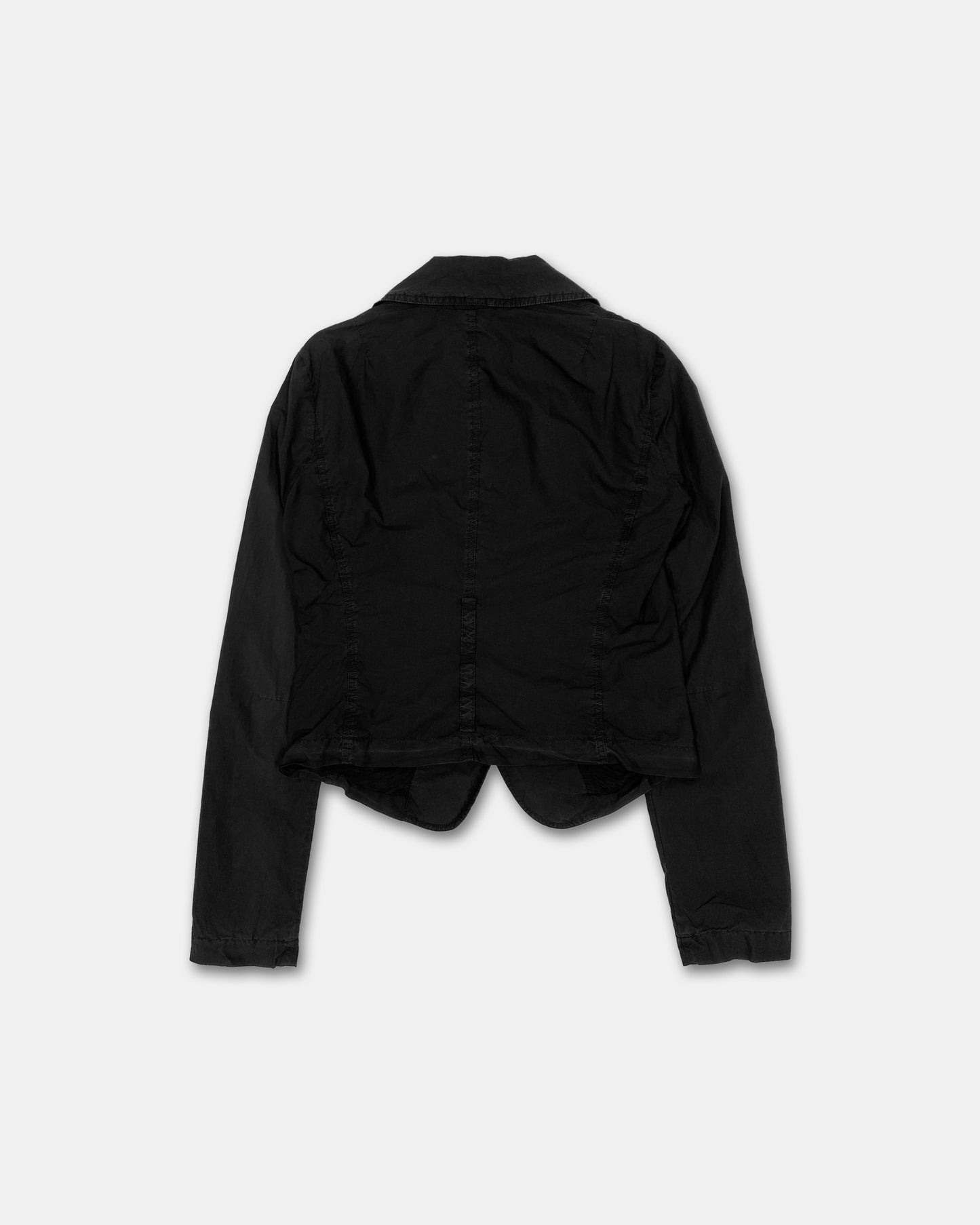 Patrizia Pepe 2000s Cotton Blazer Jacket Black