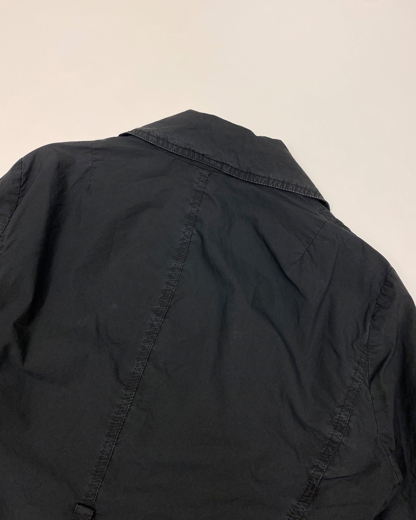 Patrizia Pepe 2000s Cotton Blazer Jacket Black