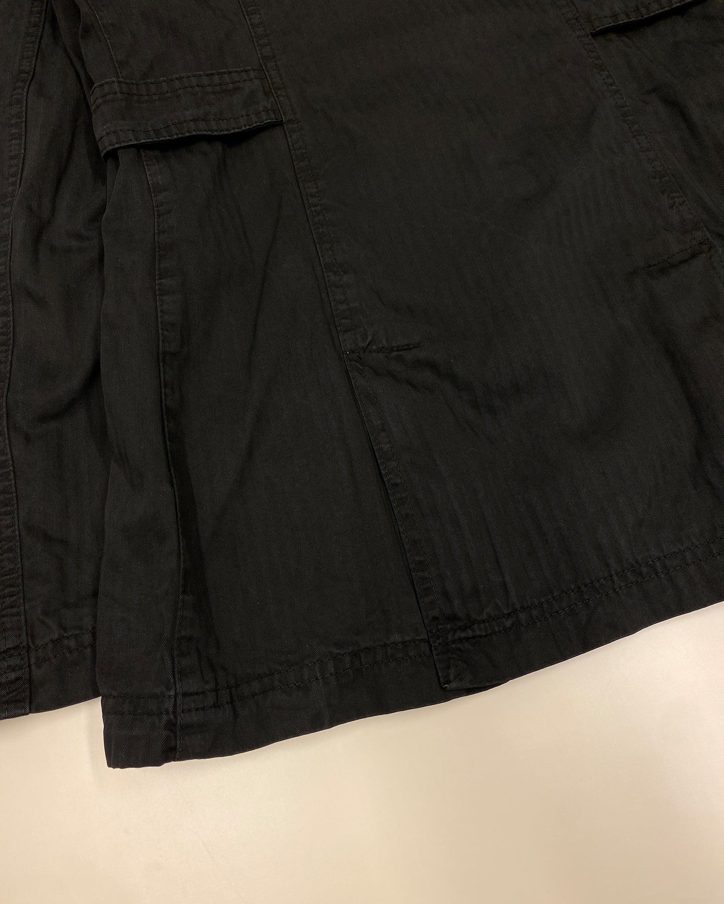 Patrizia Pepe 2000s Double Breasted Short Coat Jacket Black