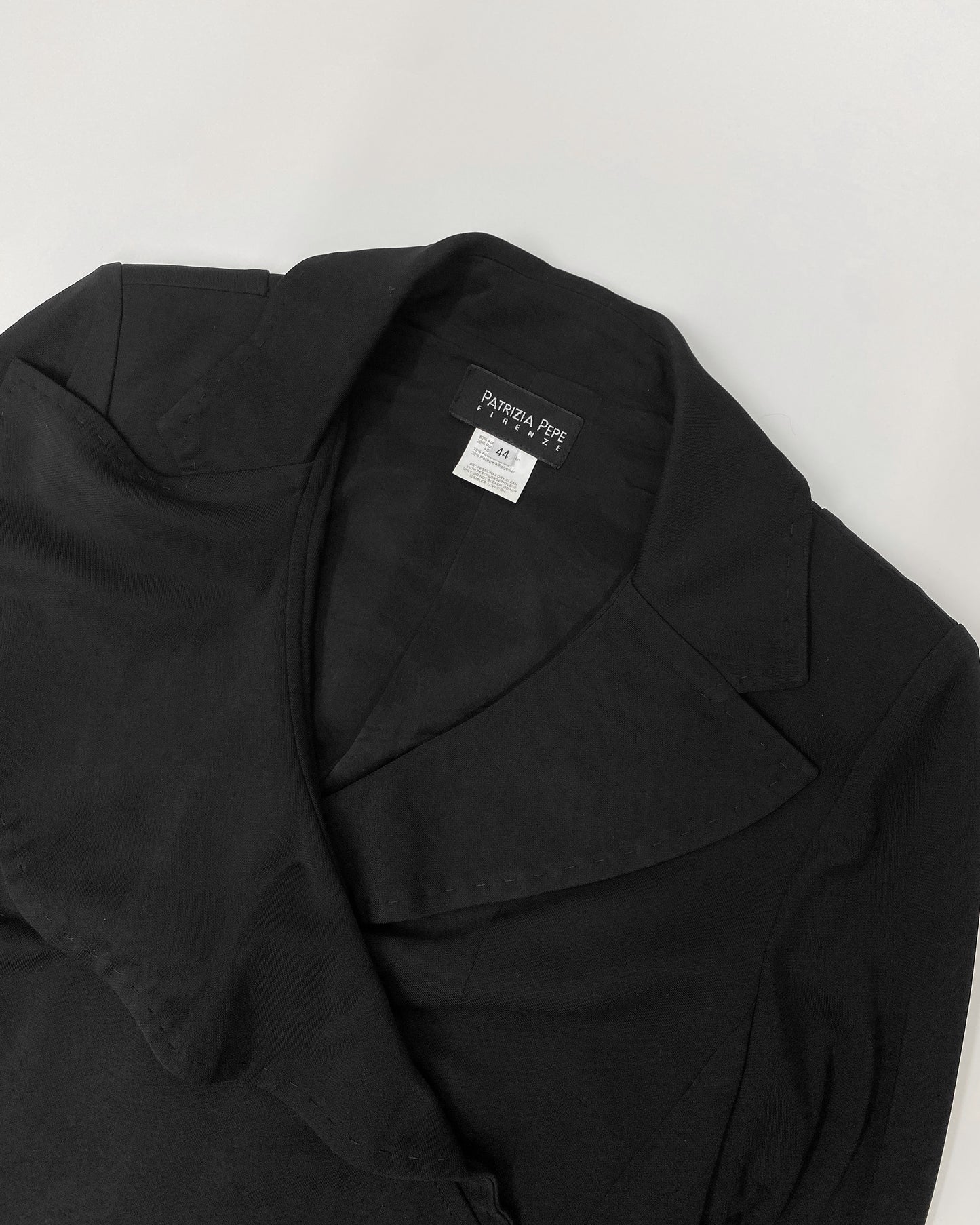 Patrizia Pepe 2010s Big Collar Blazer Jacket Blazer