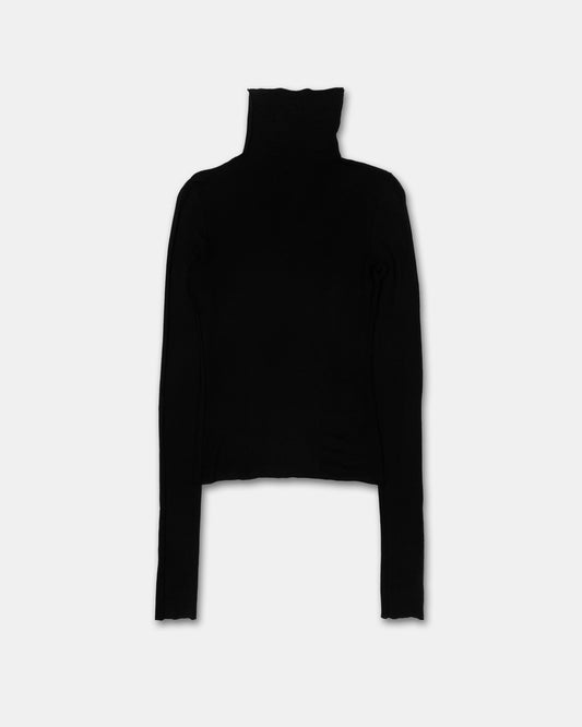 Patrizia Pepe 2000s Longsleeve Turtleneck Top Black