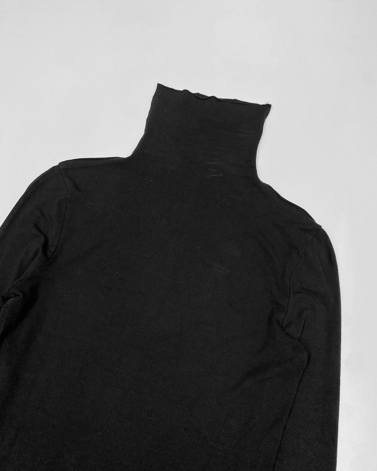 Patrizia Pepe 2000s Longsleeve Turtleneck Top Black