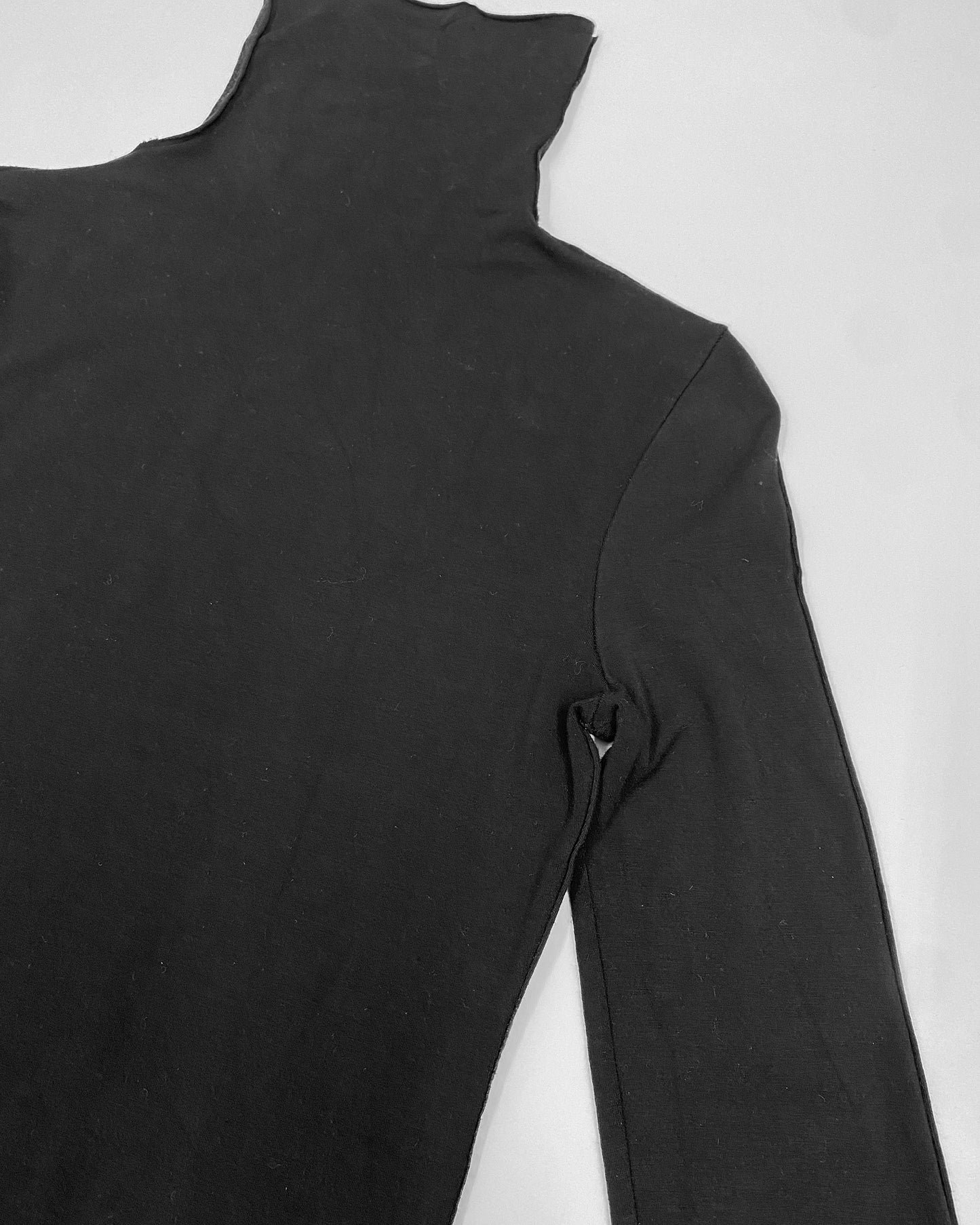 Patrizia Pepe 2000s Longsleeve Turtleneck Top Black