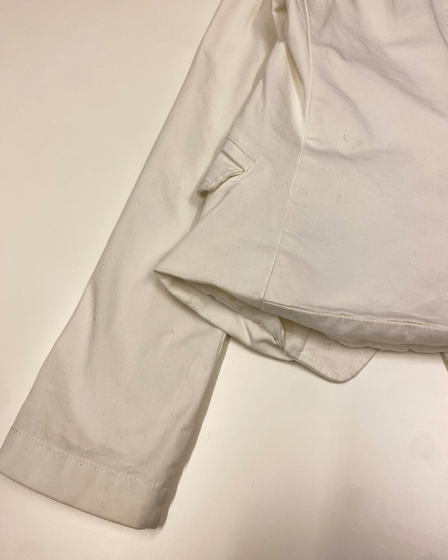 Patrizia Pepe 2010s Stretch Blazer Jacket White