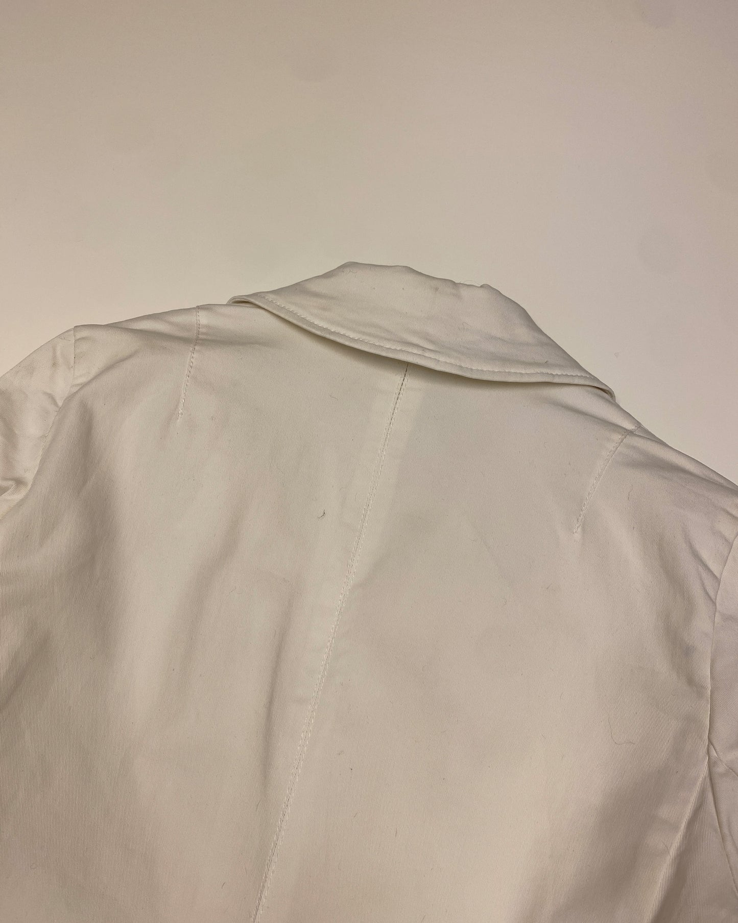 Patrizia Pepe 2010s Stretch Blazer Jacket White