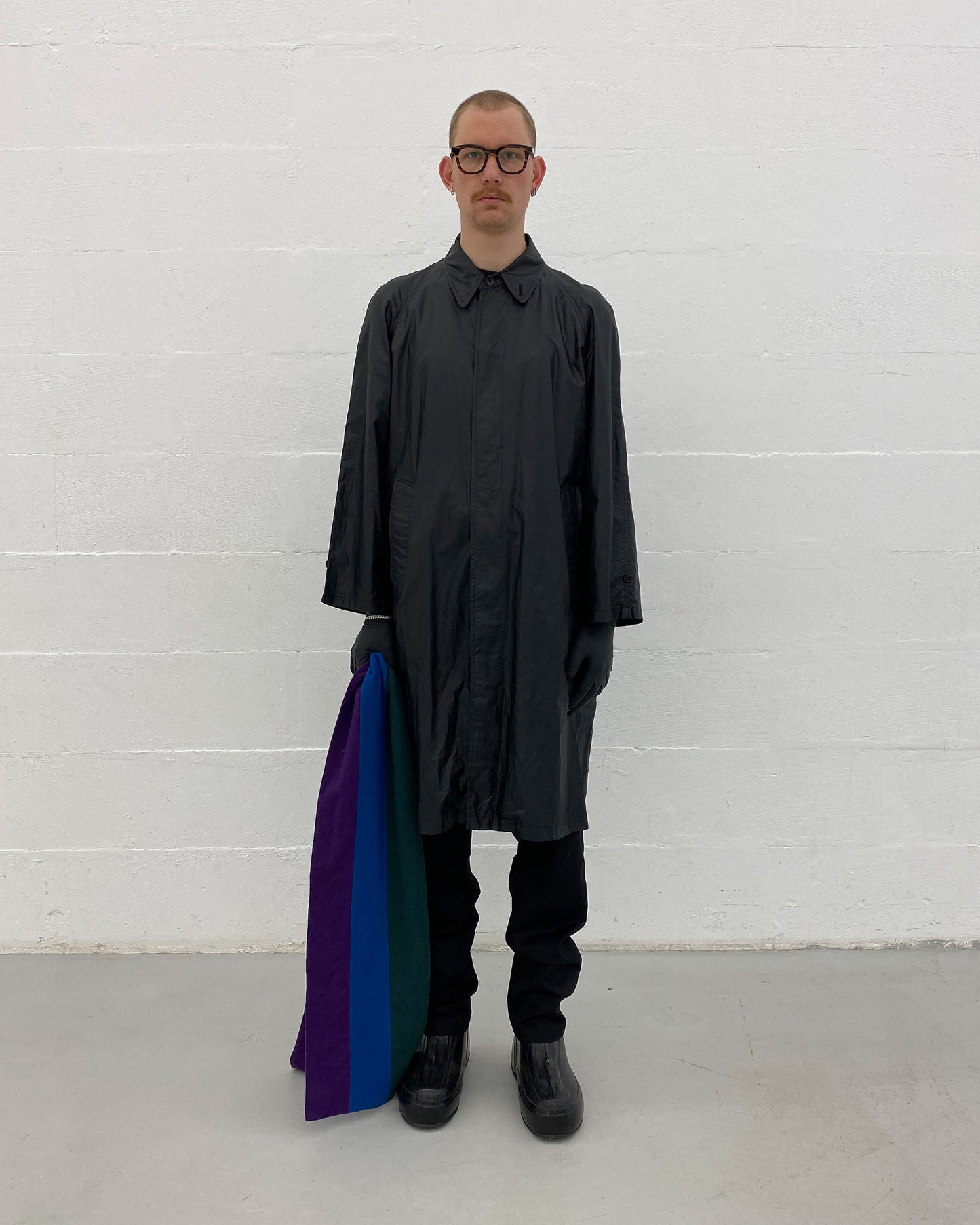 Paul Smith 1990s Light Nylon Coat Black