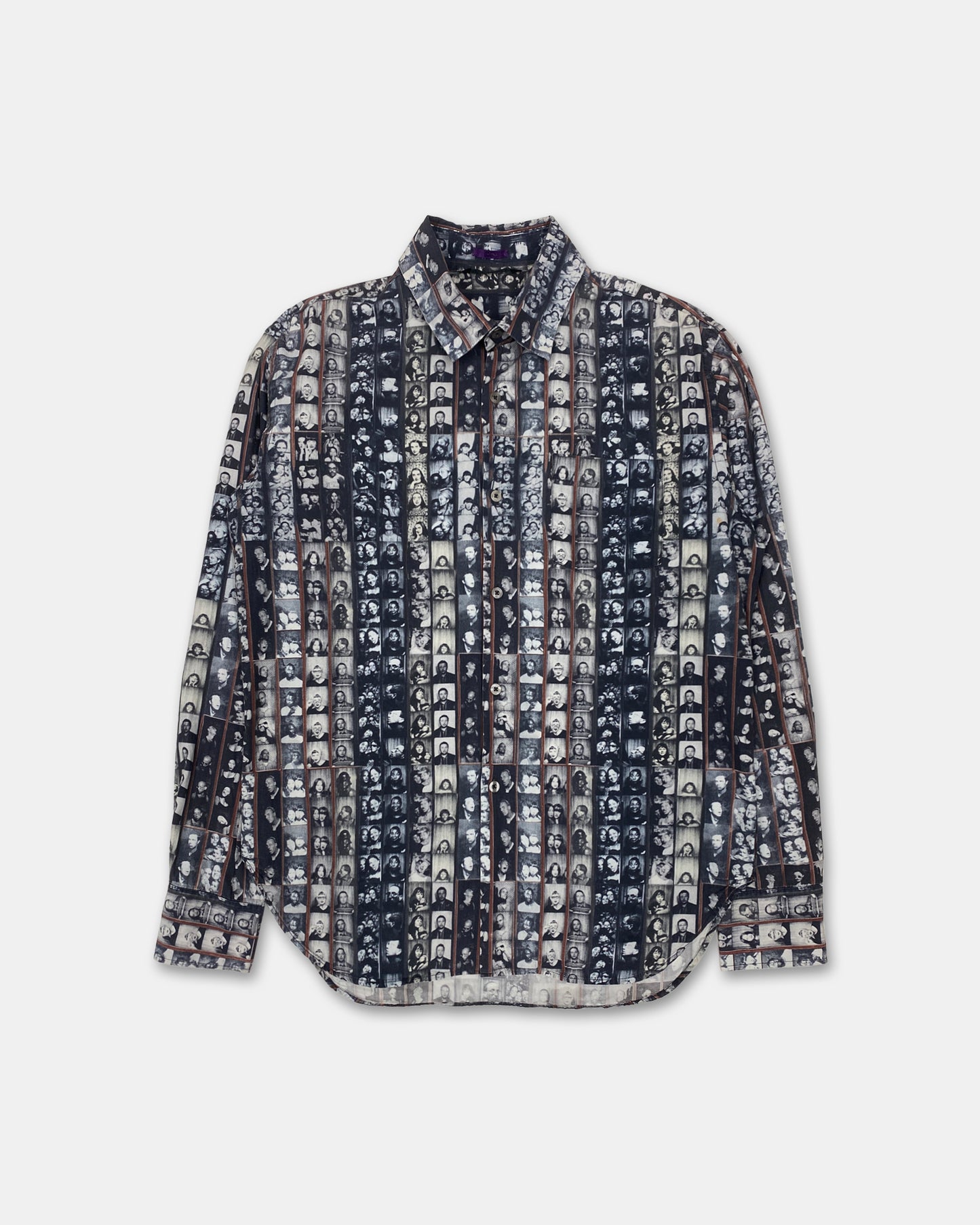 Paul Smith 2000s Photobooth All Over Print Shirt Black White