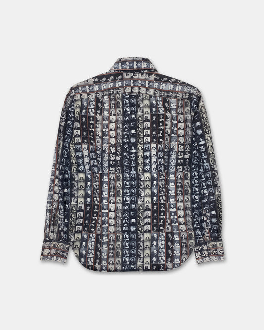 Paul Smith 2000s Photobooth All Over Print Shirt Black White