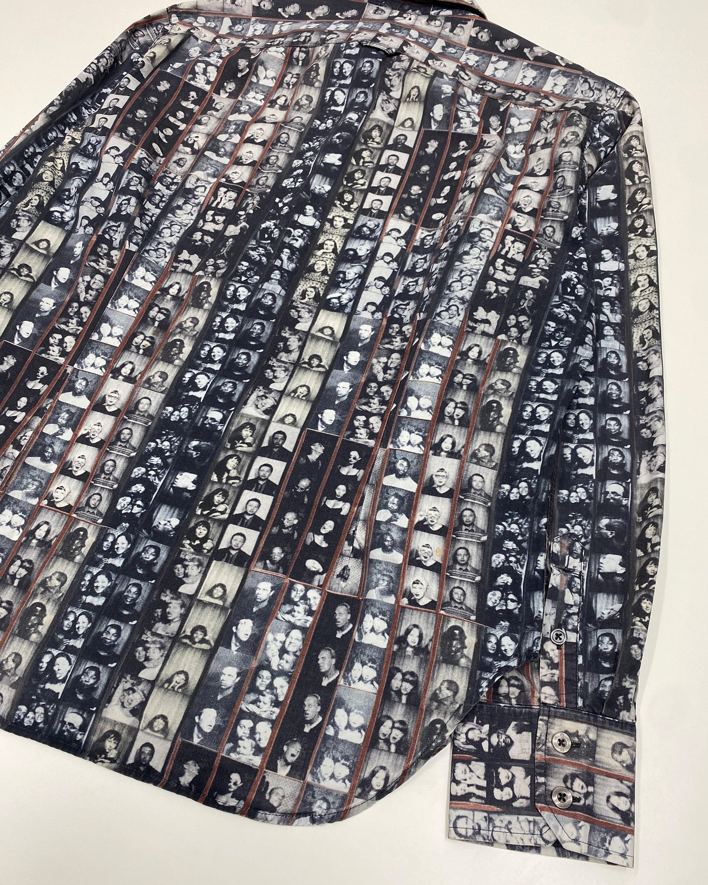 Paul Smith 2000s Photobooth All Over Print Shirt Black White