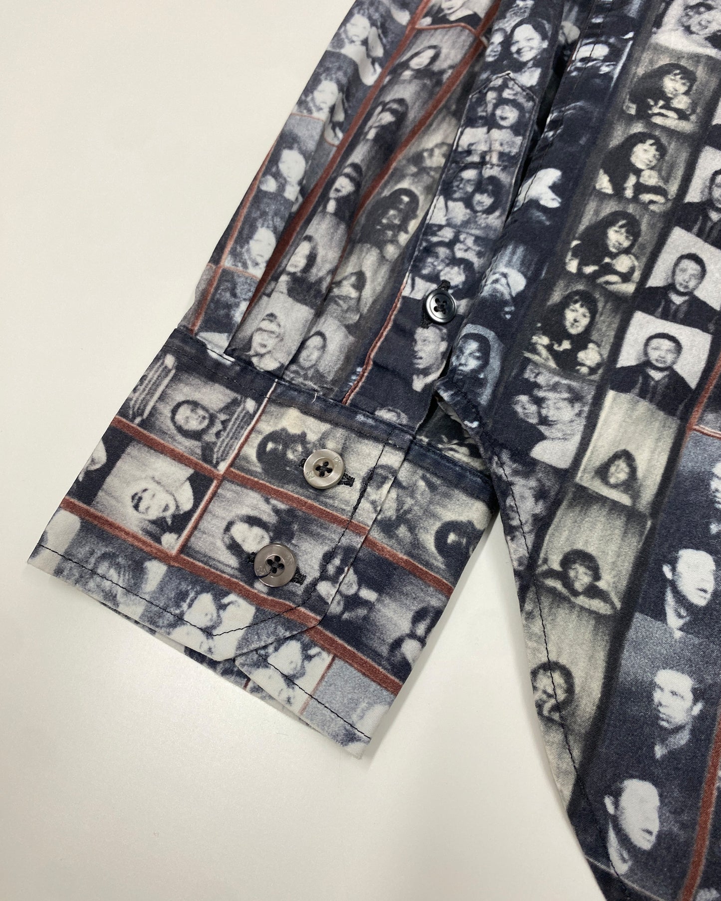 Paul Smith 2000s Photobooth All Over Print Shirt Black White