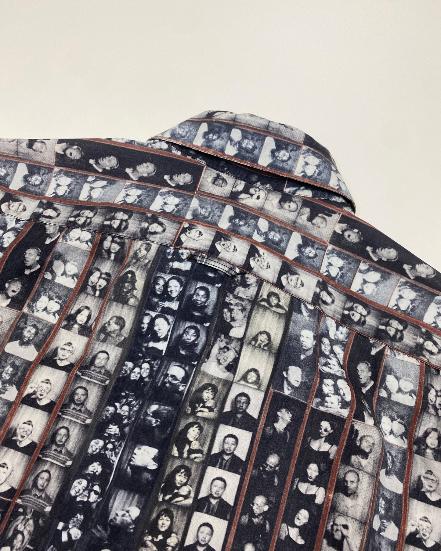 Paul Smith 2000s Photobooth All Over Print Shirt Black White