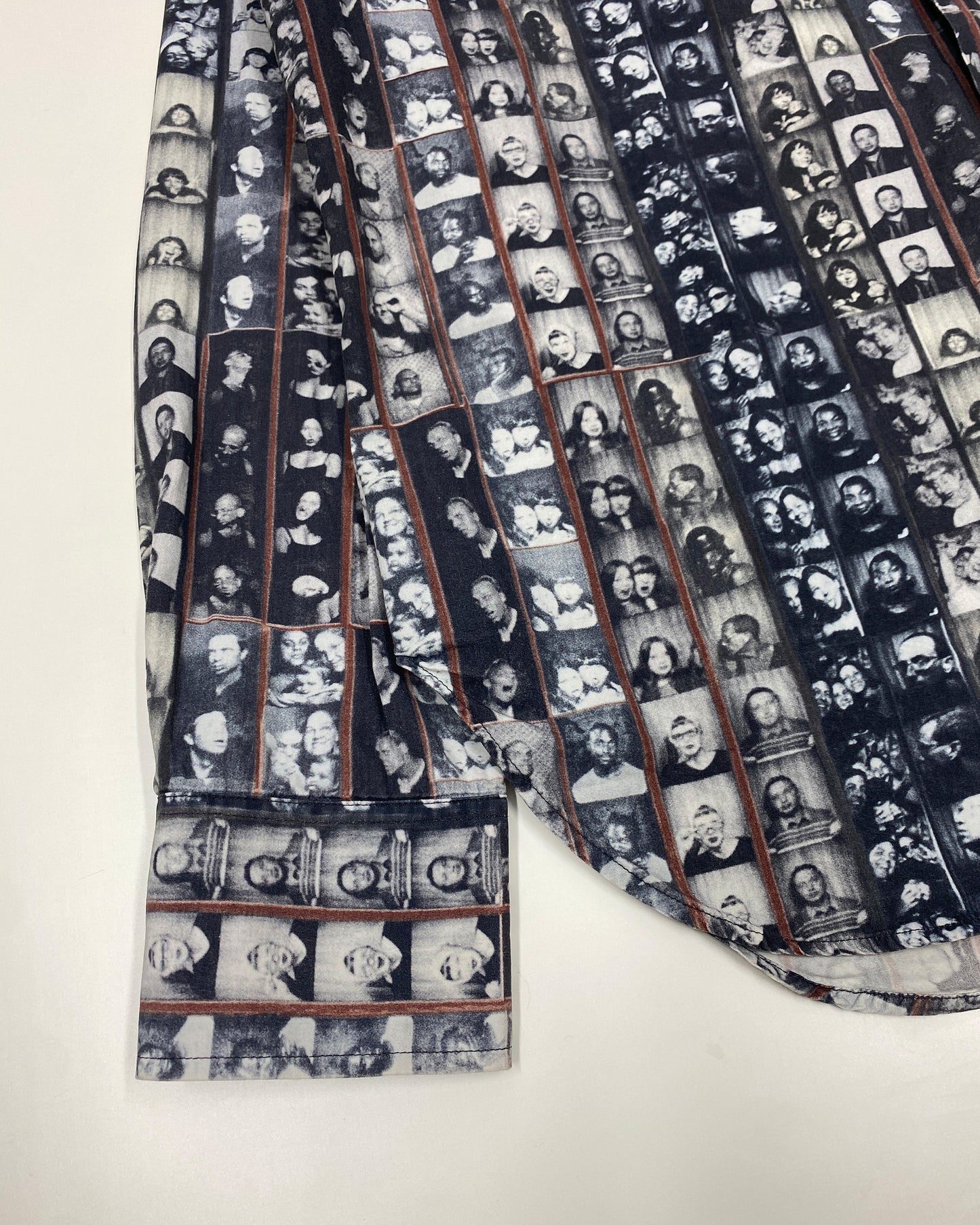 Paul Smith 2000s Photobooth All Over Print Shirt Black White