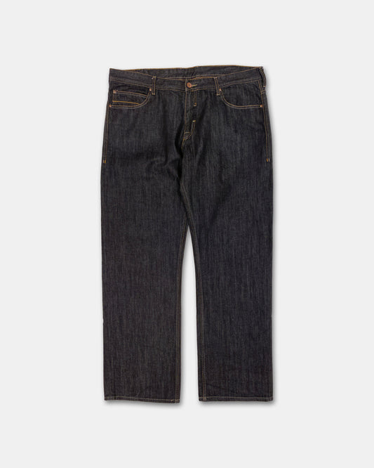 Pelle Pelle 2010s Straight Leg Denim Raw Black