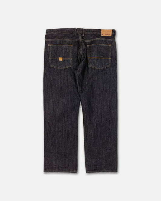 Pelle Pelle 2010s Straight Leg Denim Raw Black