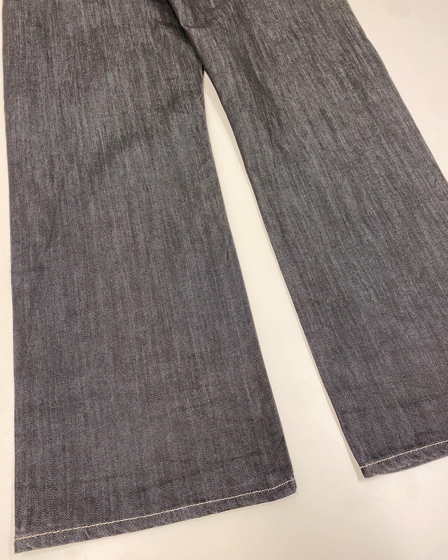 Pelle Pelle 2010s Straight Leg Denim Raw Black