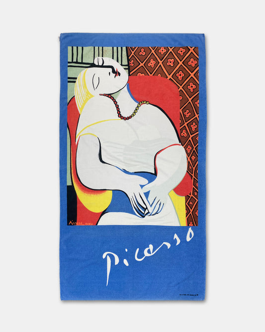 Vintage 1992 Picasso Le rêve Beach Towel Blue
