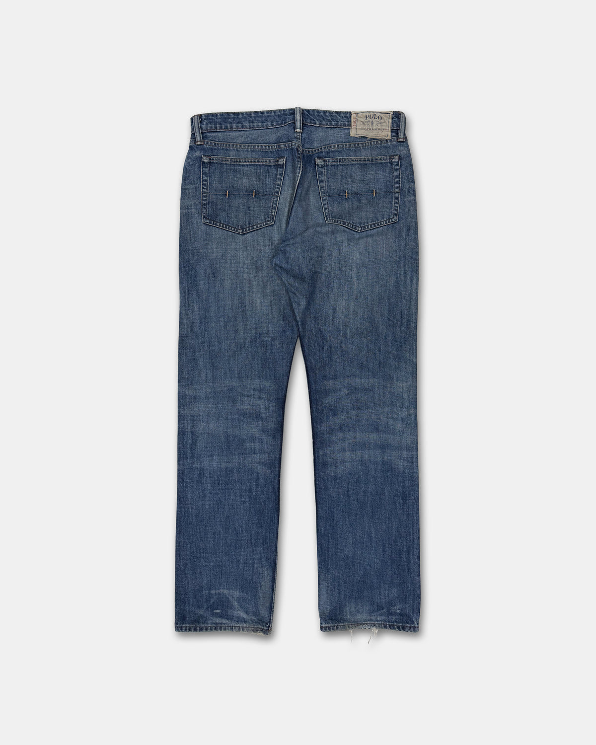 Polo Ralph Lauren 2010s Loose Leg Denim Faded Blue