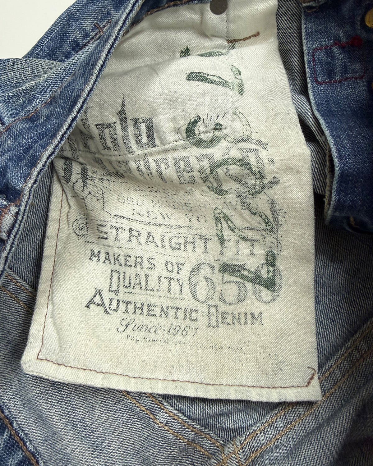 Polo Ralph Lauren 2010s Loose Leg Denim Faded Blue