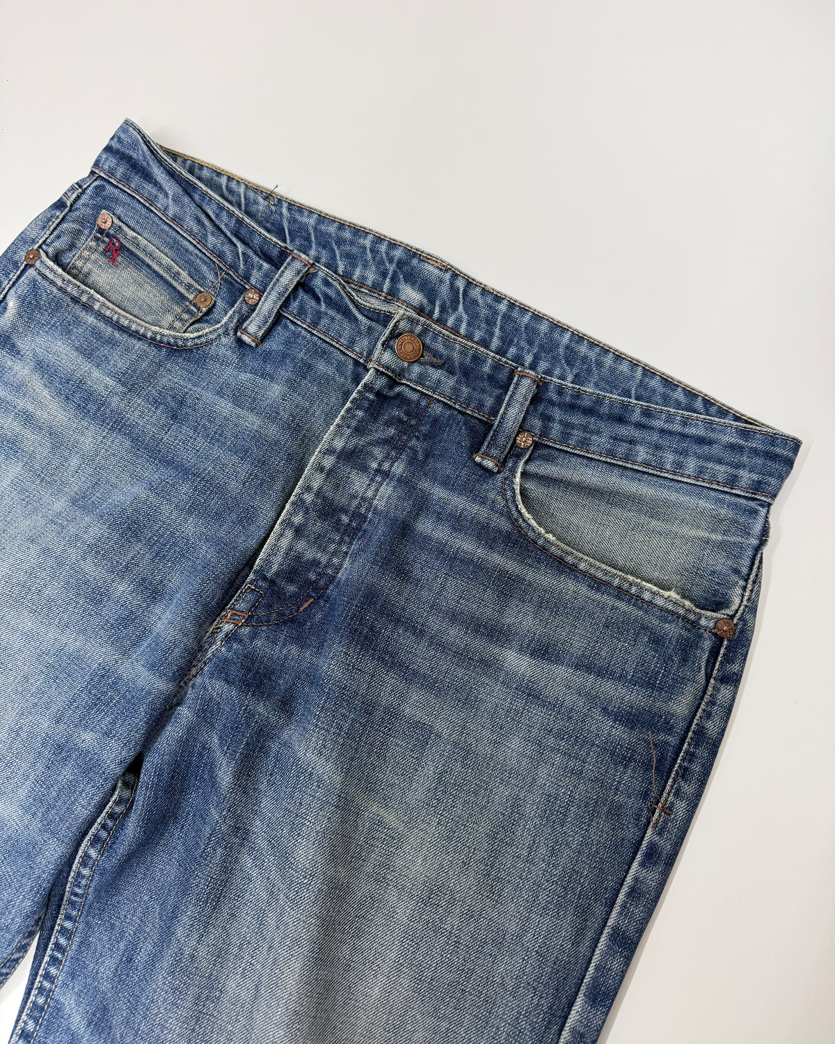 Polo Ralph Lauren 2010s Loose Leg Denim Faded Blue