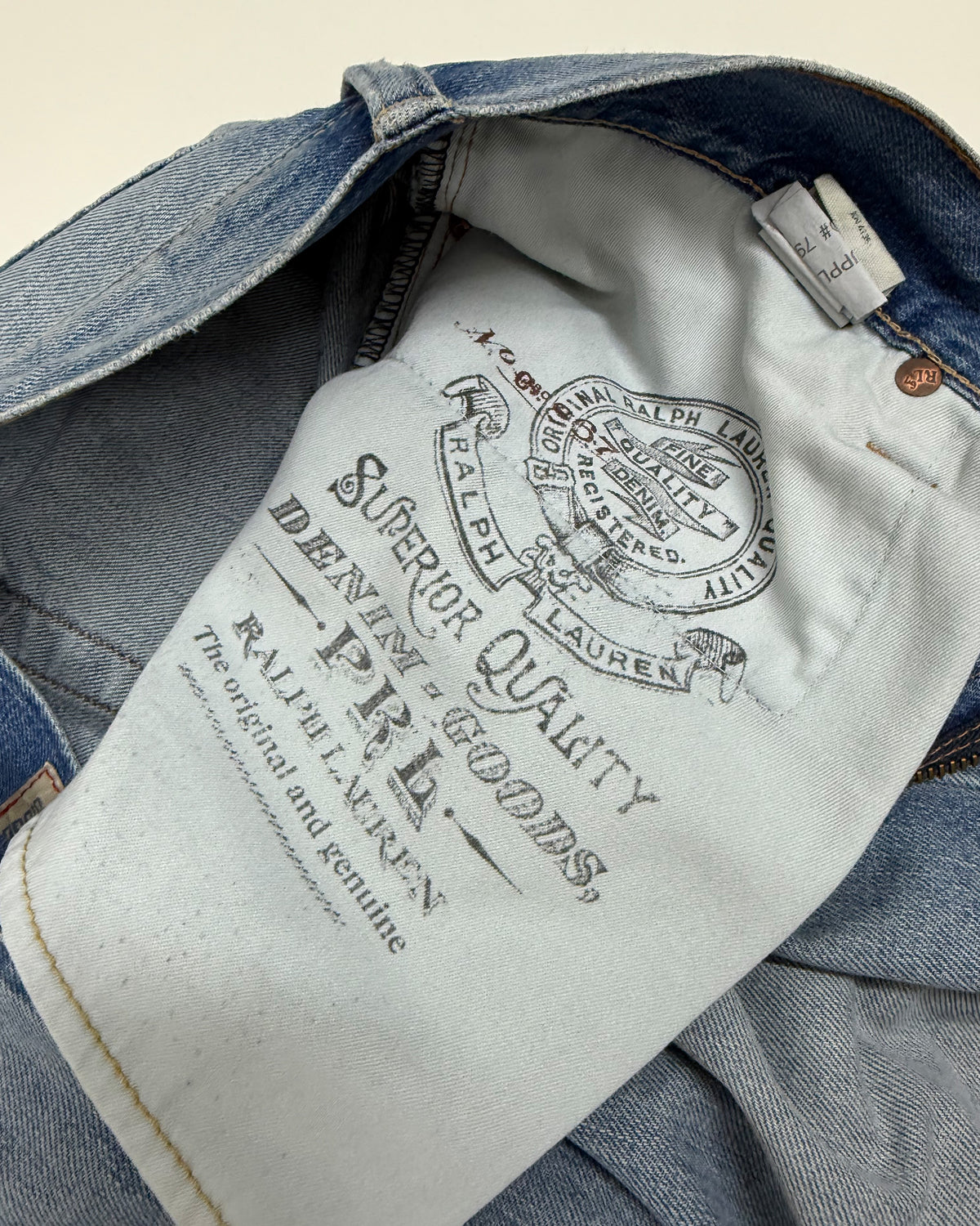 Polo Ralph Lauren 2010s Flap Back Pocket Leg Denim Light Blue