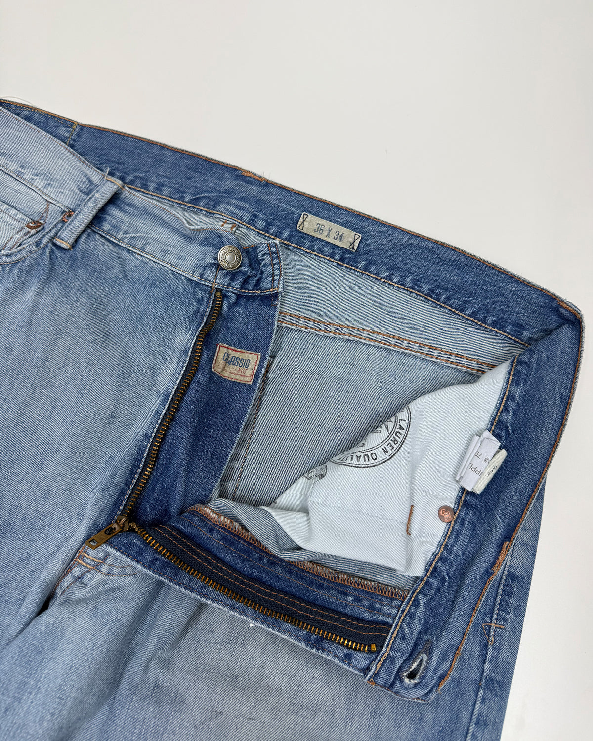 Polo Ralph Lauren 2010s Flap Back Pocket Leg Denim Light Blue