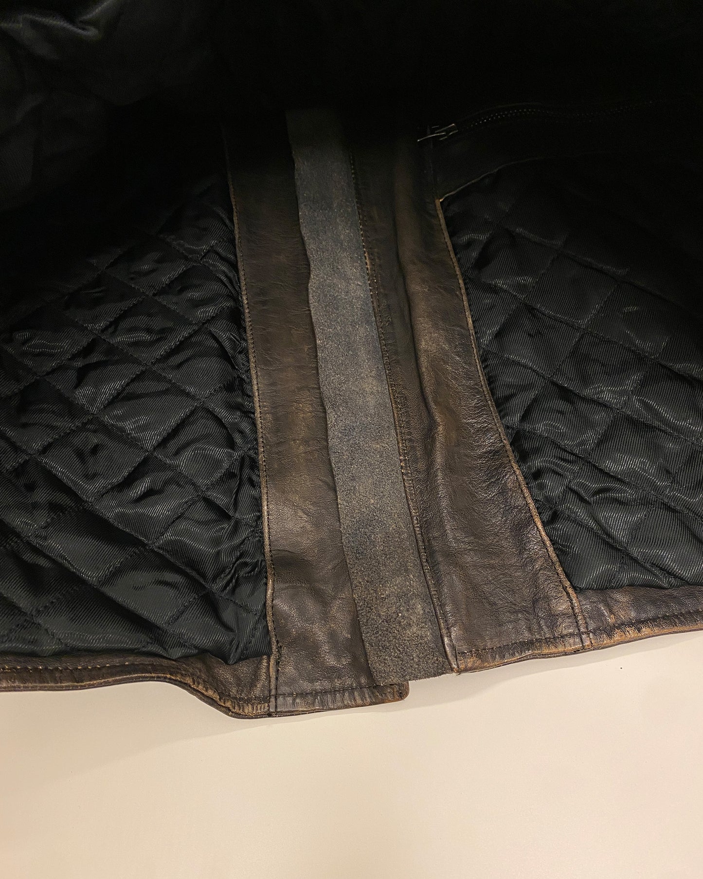 Polo Ralph Lauren 2020s Motorcycle Club Biker Leather Jacket Brown