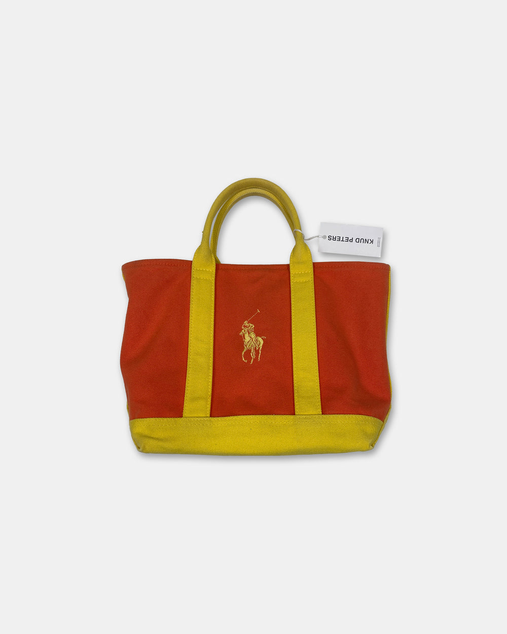 Ralph Lauren 2010s Heavy Cotton Tote Bag Orange Yellow