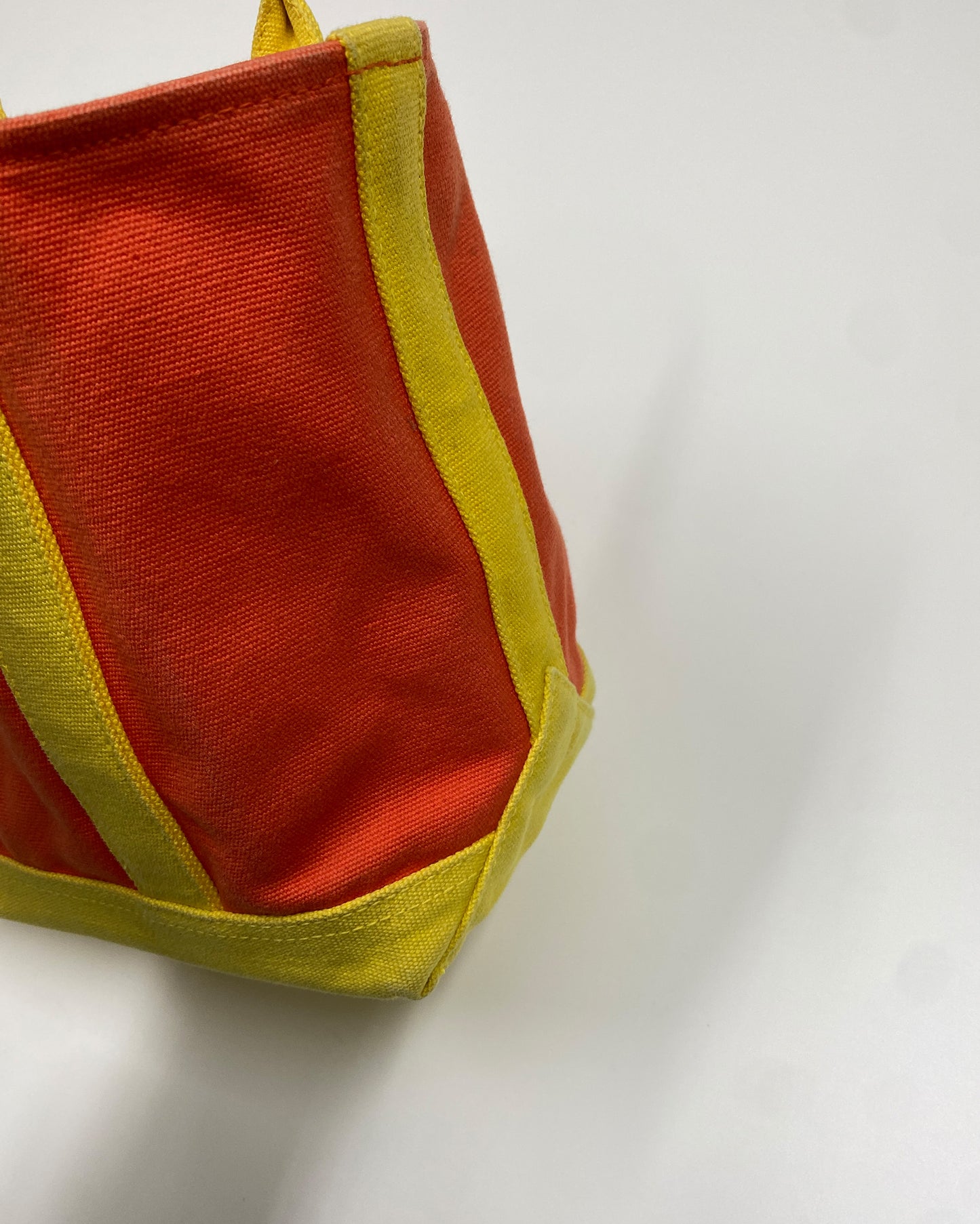 Ralph Lauren 2010s Heavy Cotton Tote Bag Orange Yellow