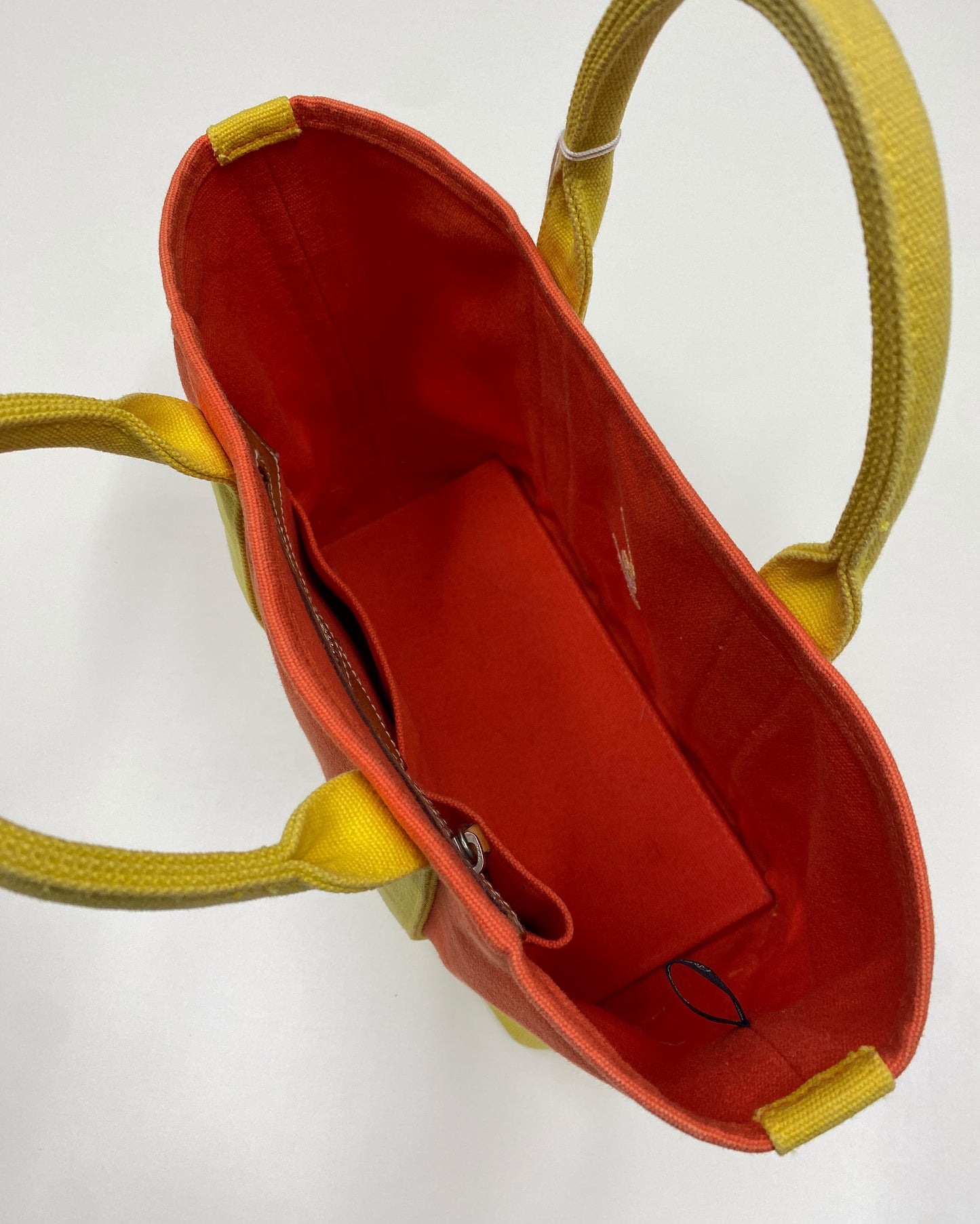 Ralph Lauren 2010s Heavy Cotton Tote Bag Orange Yellow