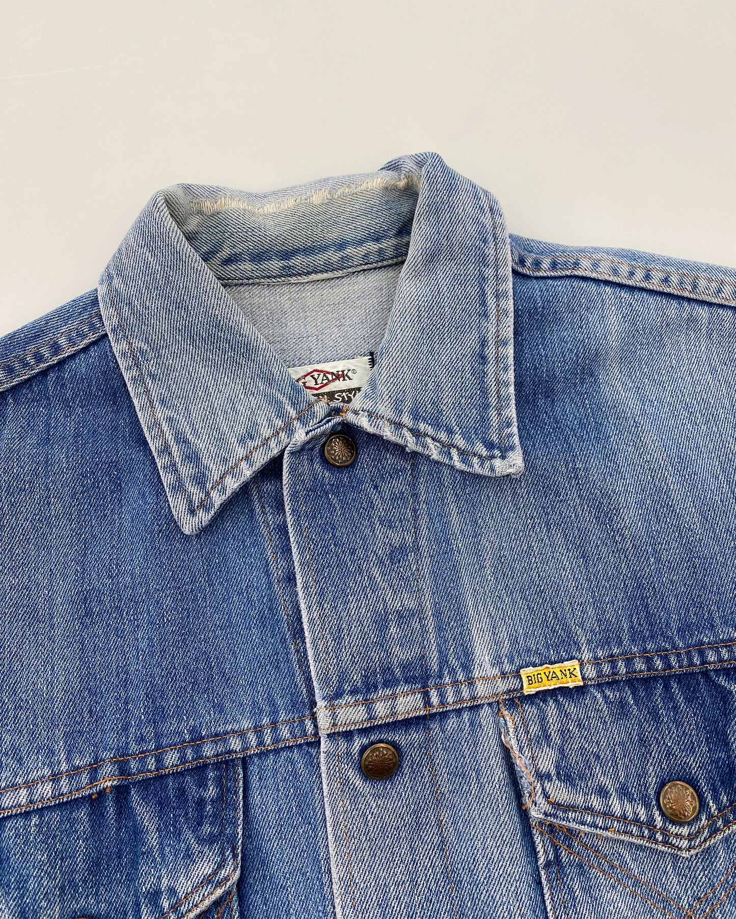 Salvation x Big Yank 1990s Porn-Star Cut Off Sleeve Selvedge Denim Vest Blue