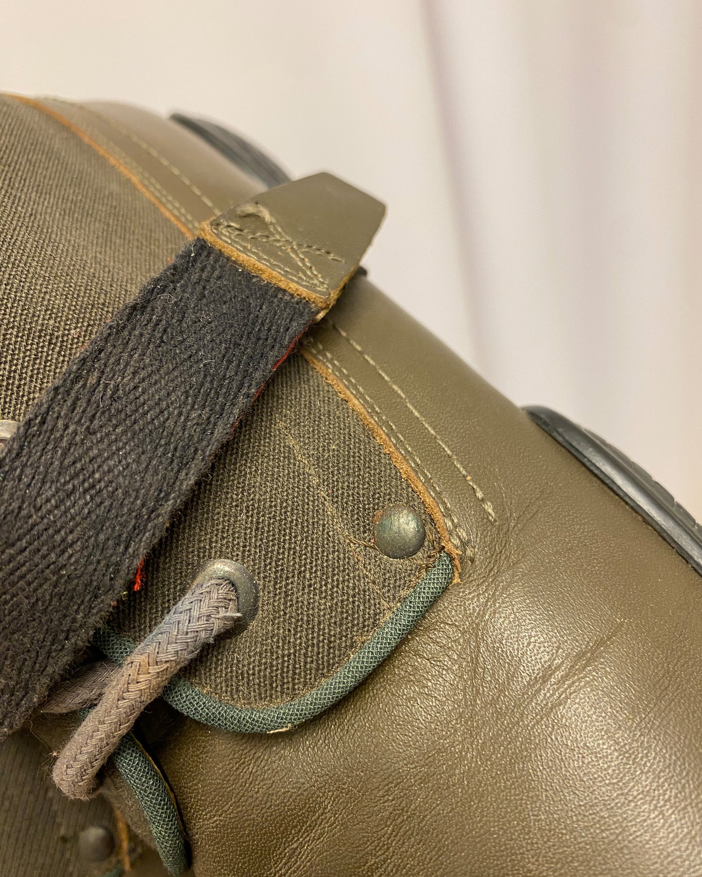 Prada AW1999 Strap Combat Sneaker Boots Khaki Green