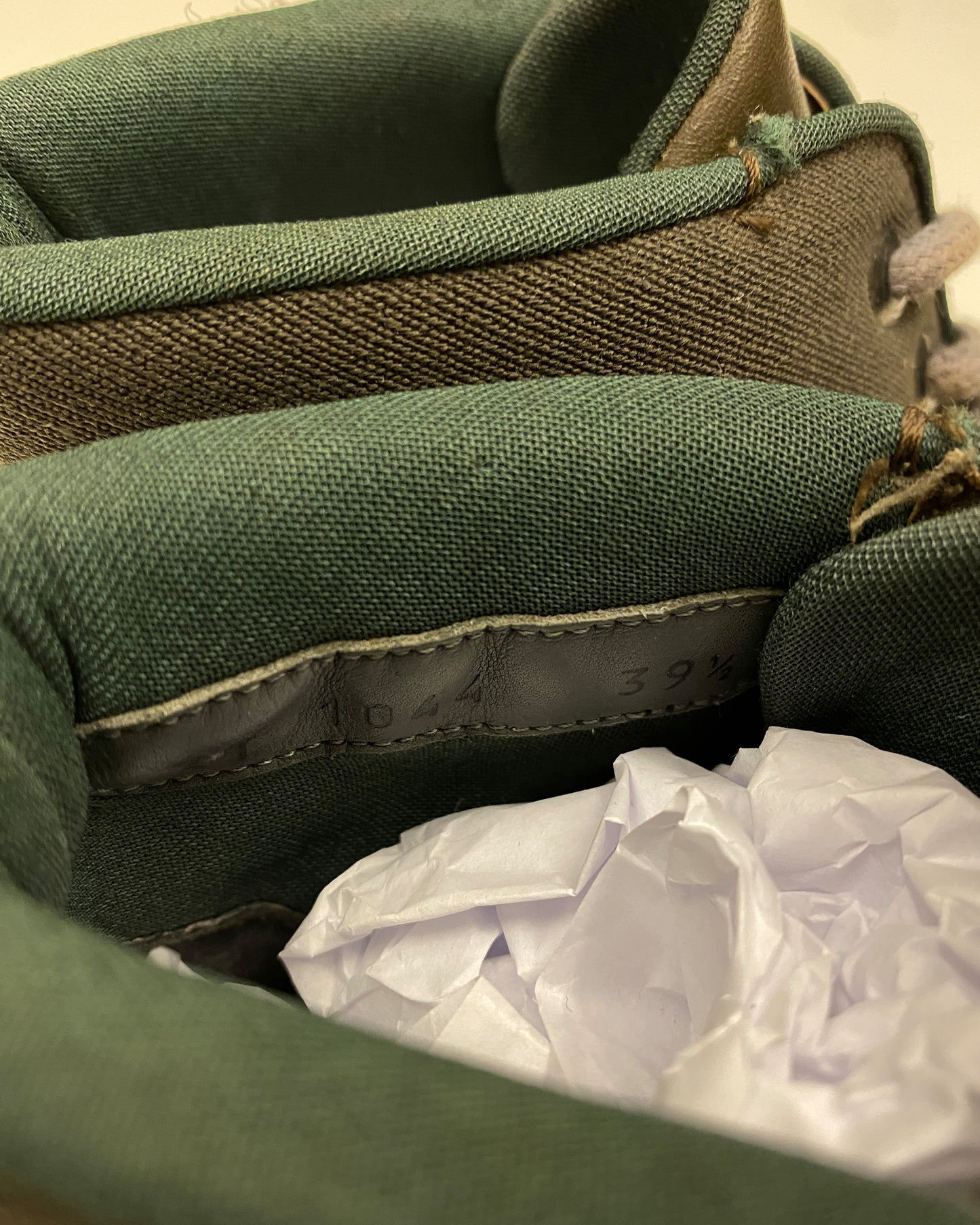 Prada AW1999 Strap Combat Sneaker Boots Khaki Green