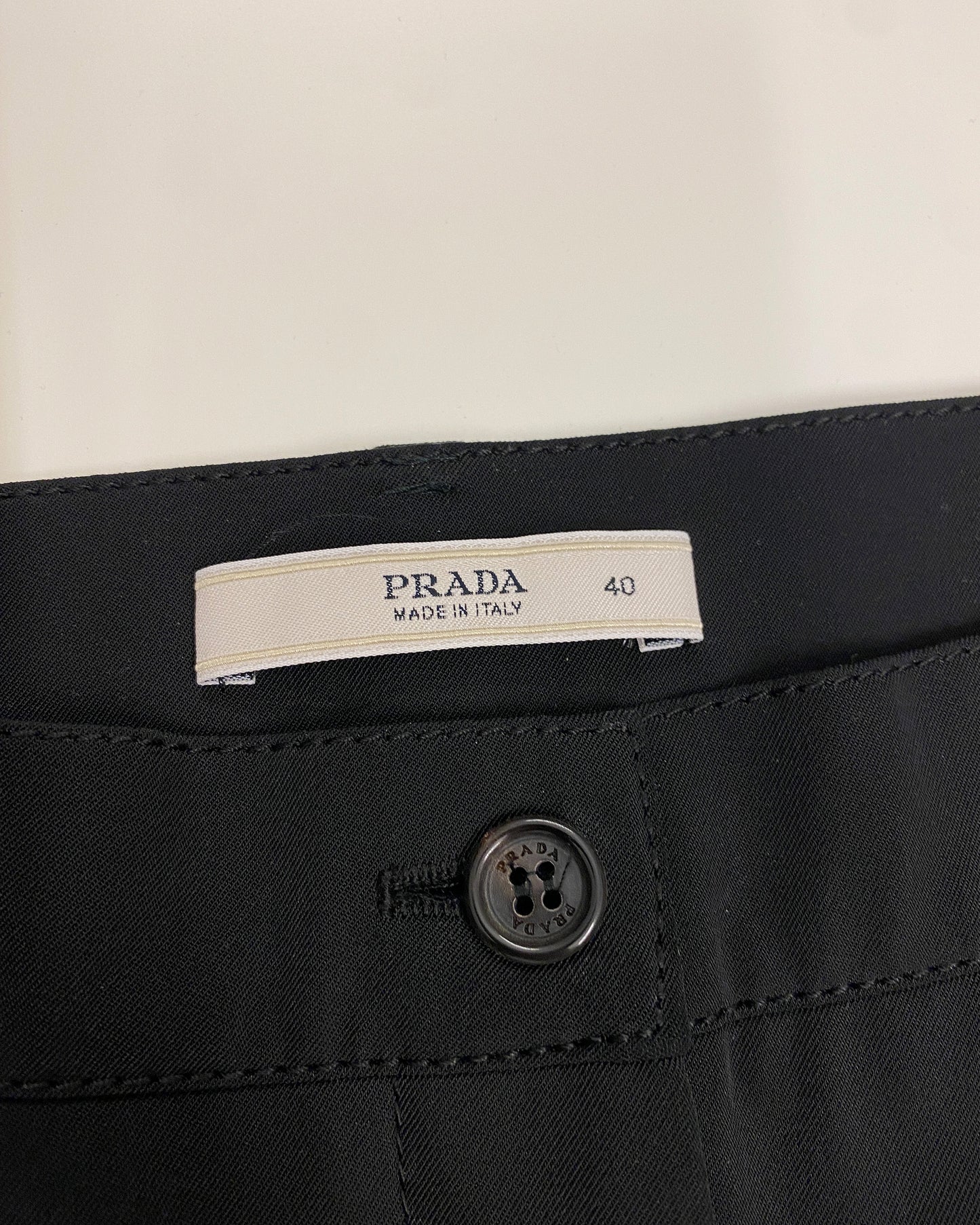 Prada 2000s Nylon Blazer and Pants Set Black