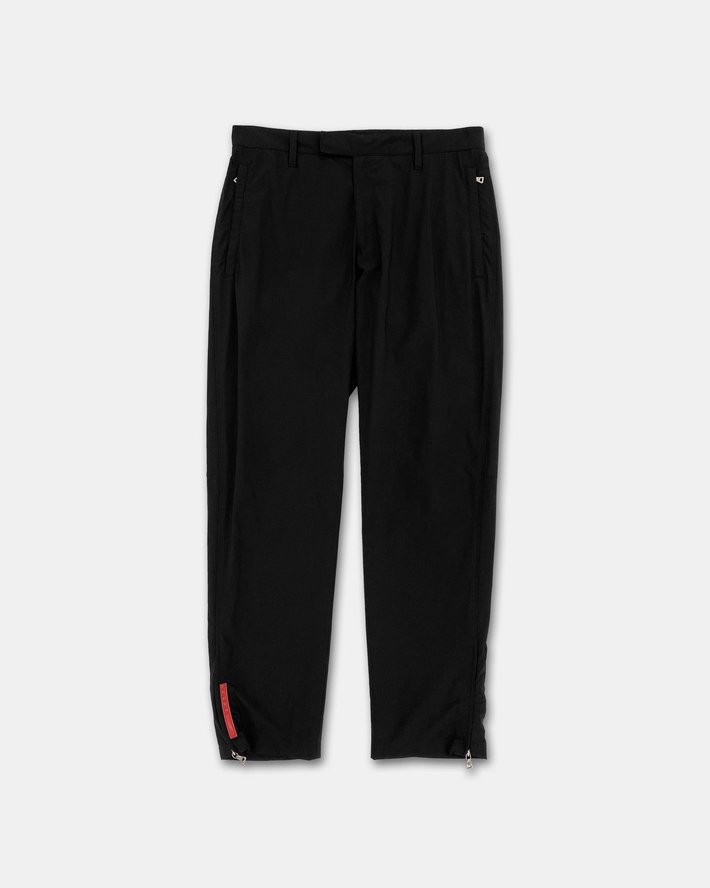 Prada 2000s Nylon Track Pants Black