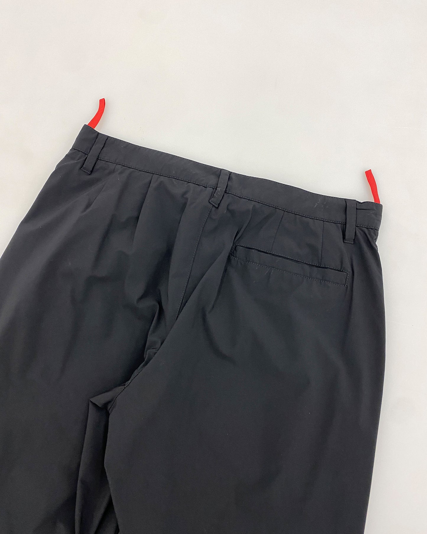 Prada 2000s Nylon Track Pants Black